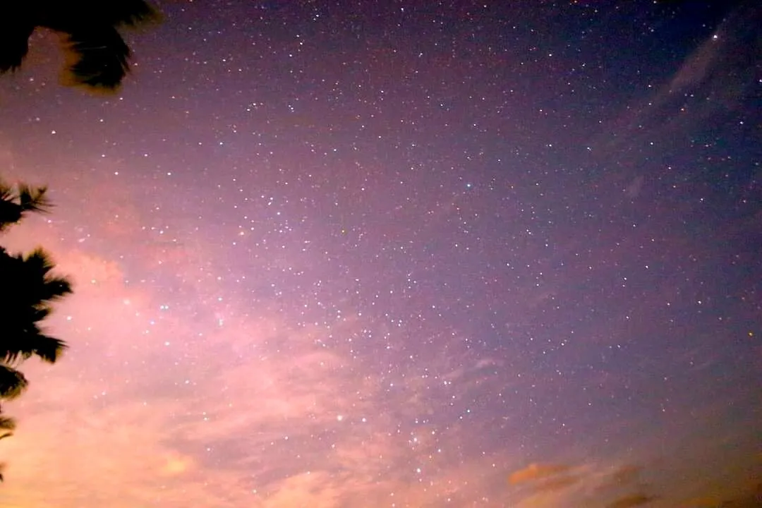 Night sky in Maldives