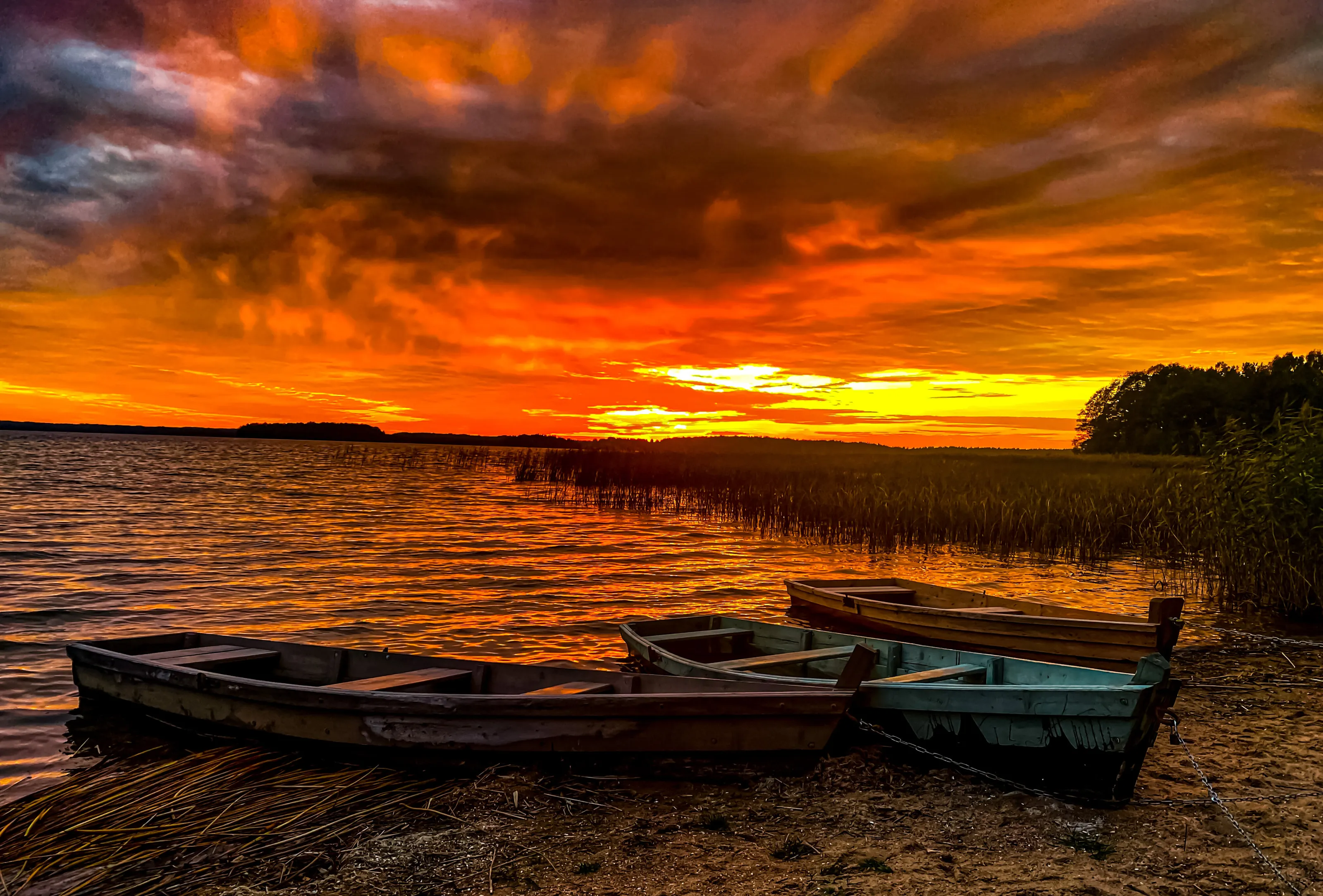 Sunset colors