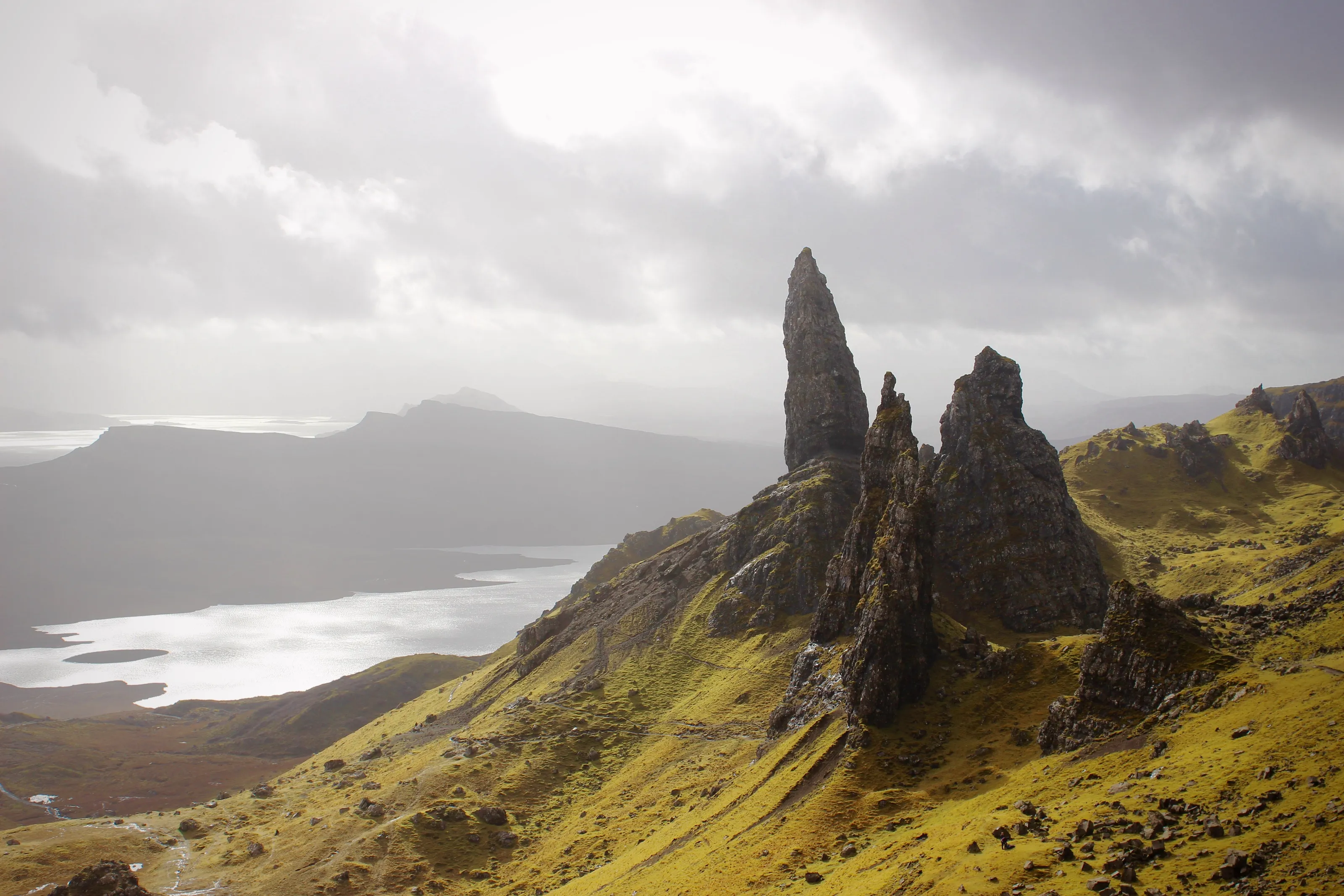 The Old Man of Storr Breaking Through the Grey