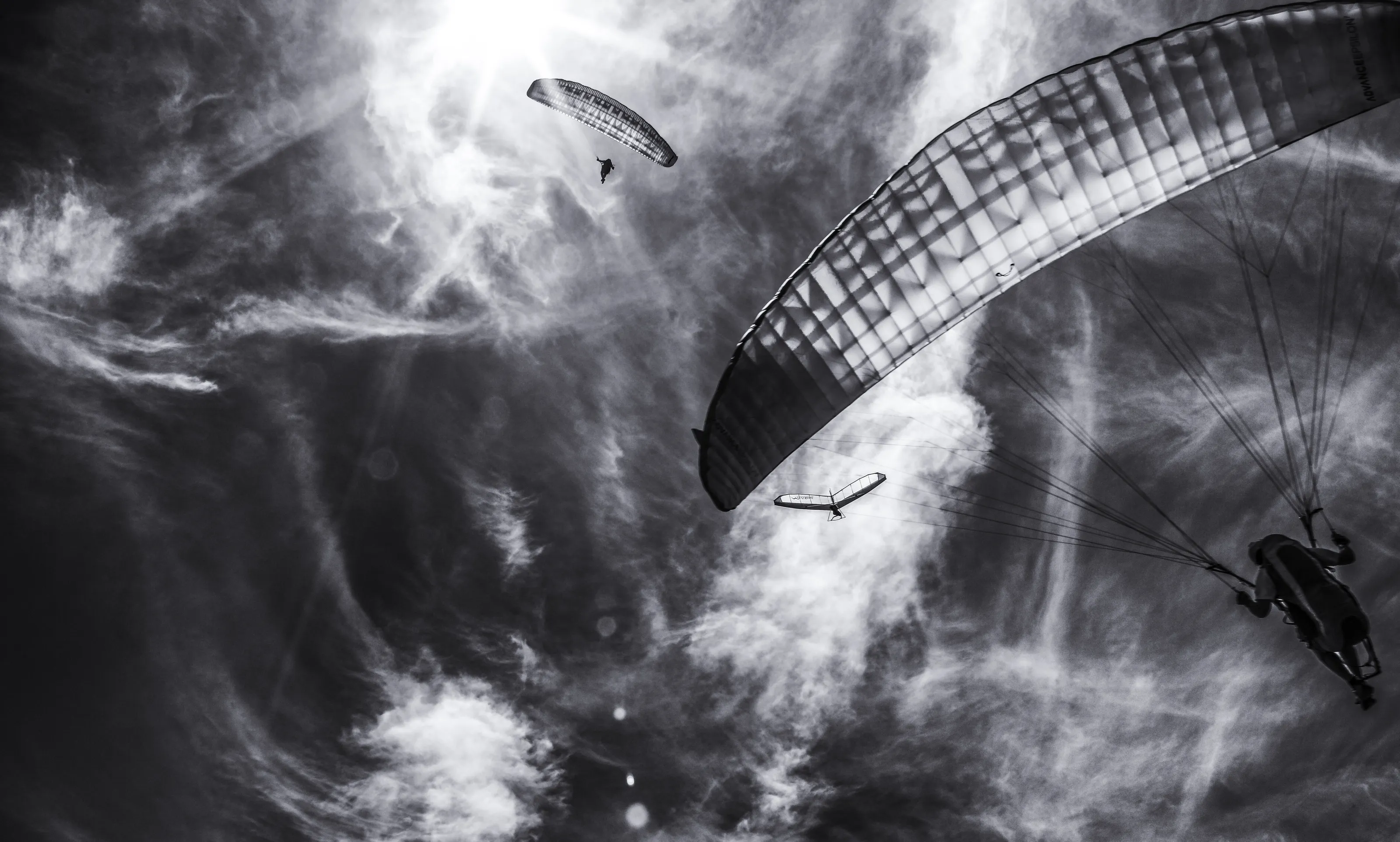 Paragliding into The Sun