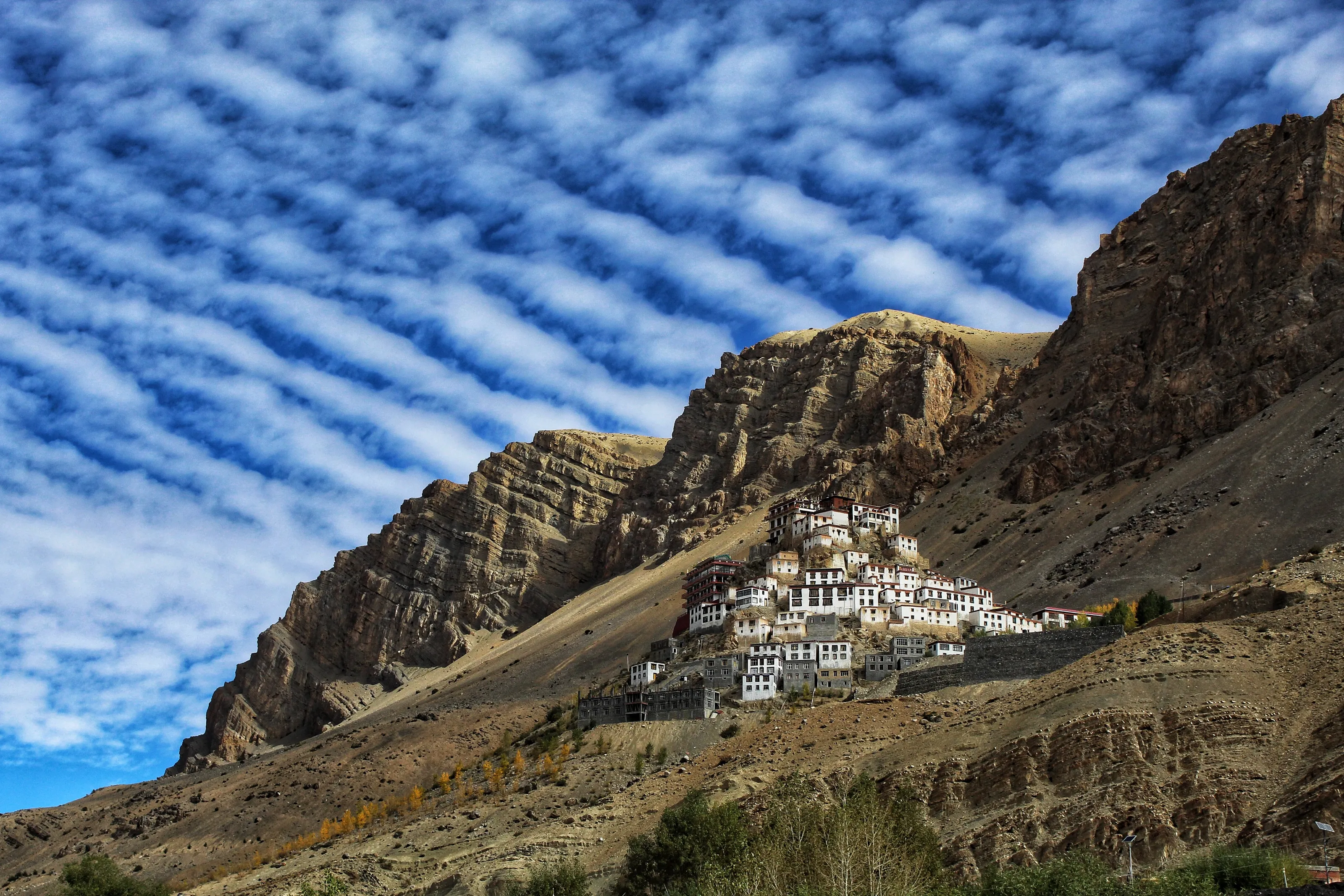 Key Monastary in a vibrant day