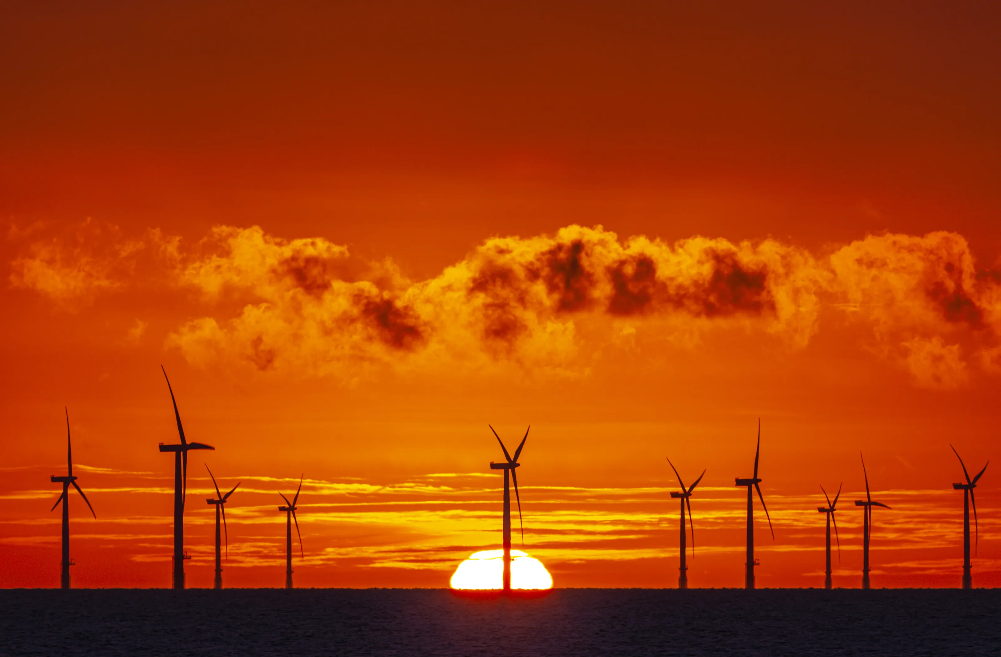 sunrise in Lincolnshire coast