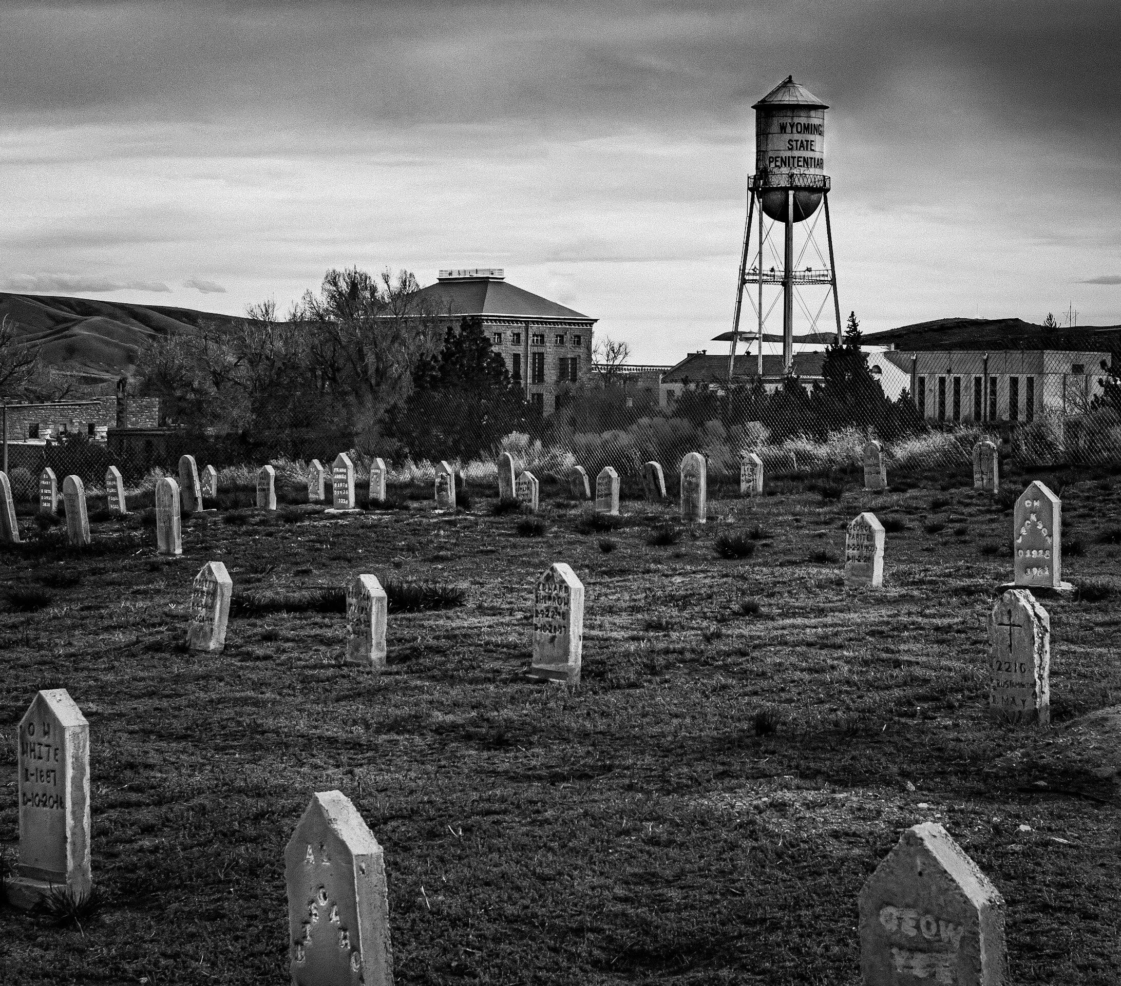 Graveyard at the Old Wyoming Frontier Prison