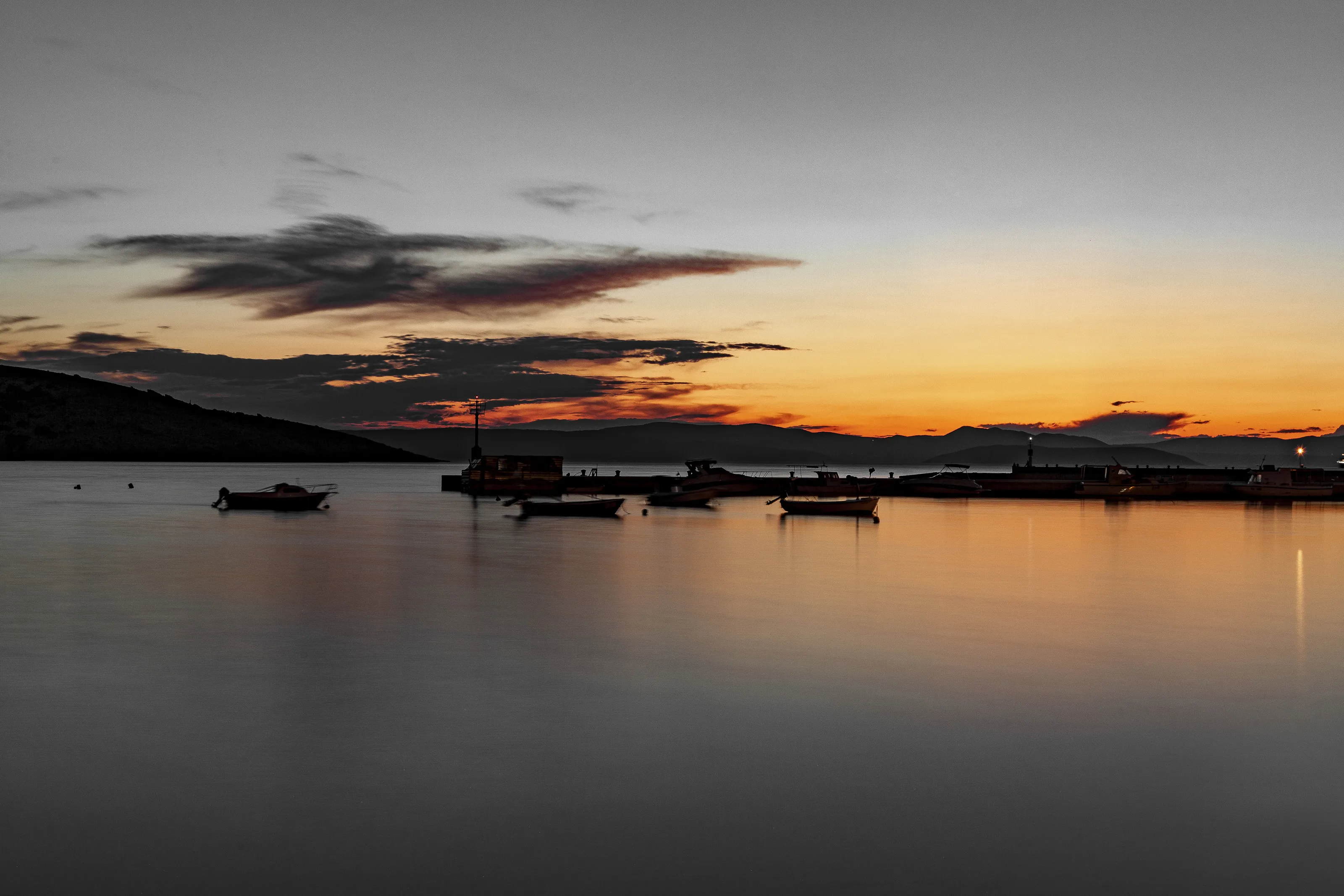 Island Rab, Croatia, Lopar bay at evening