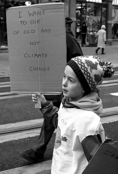 Young climate change activist