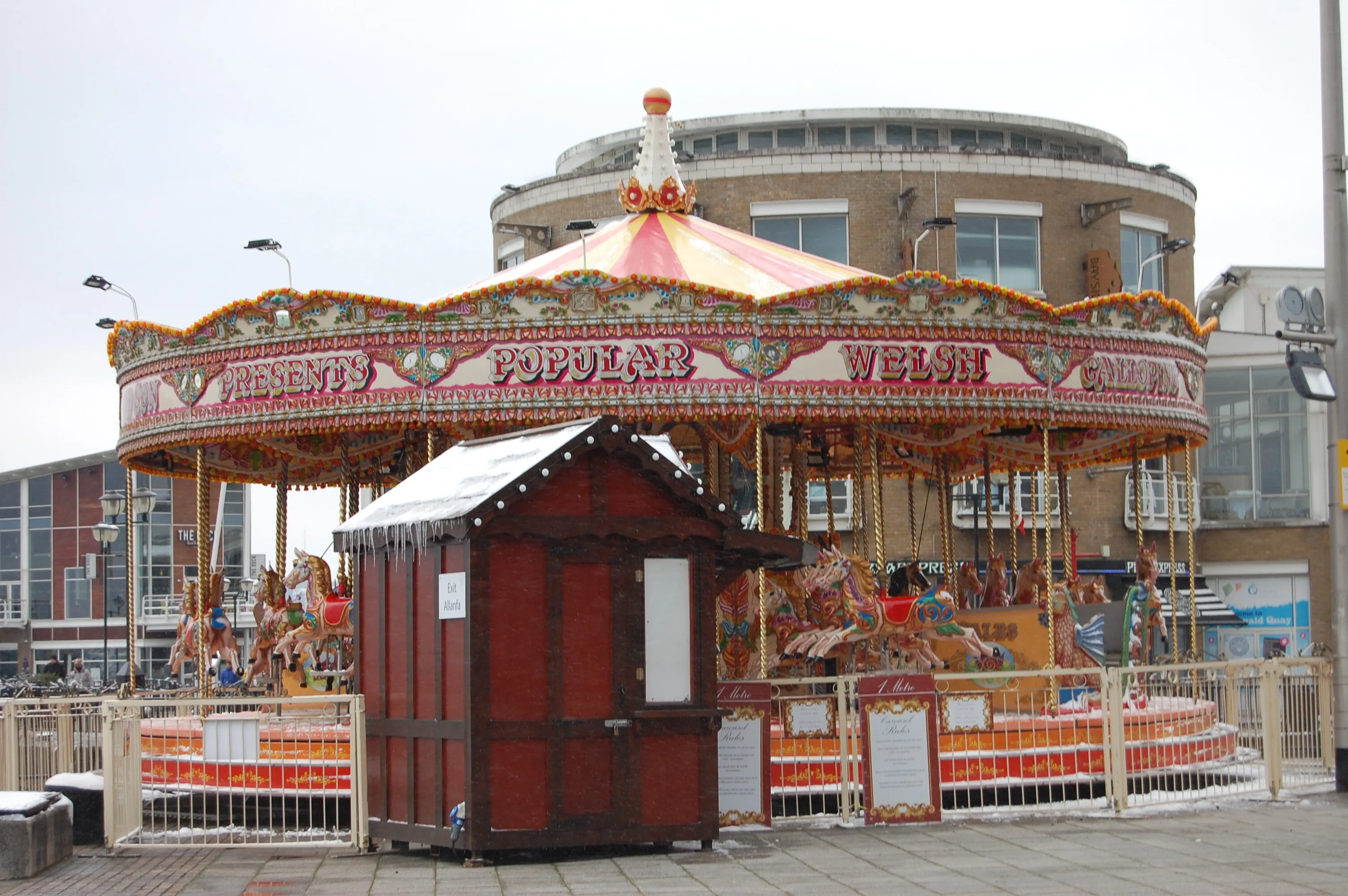 Winter Carousel in Cardiff