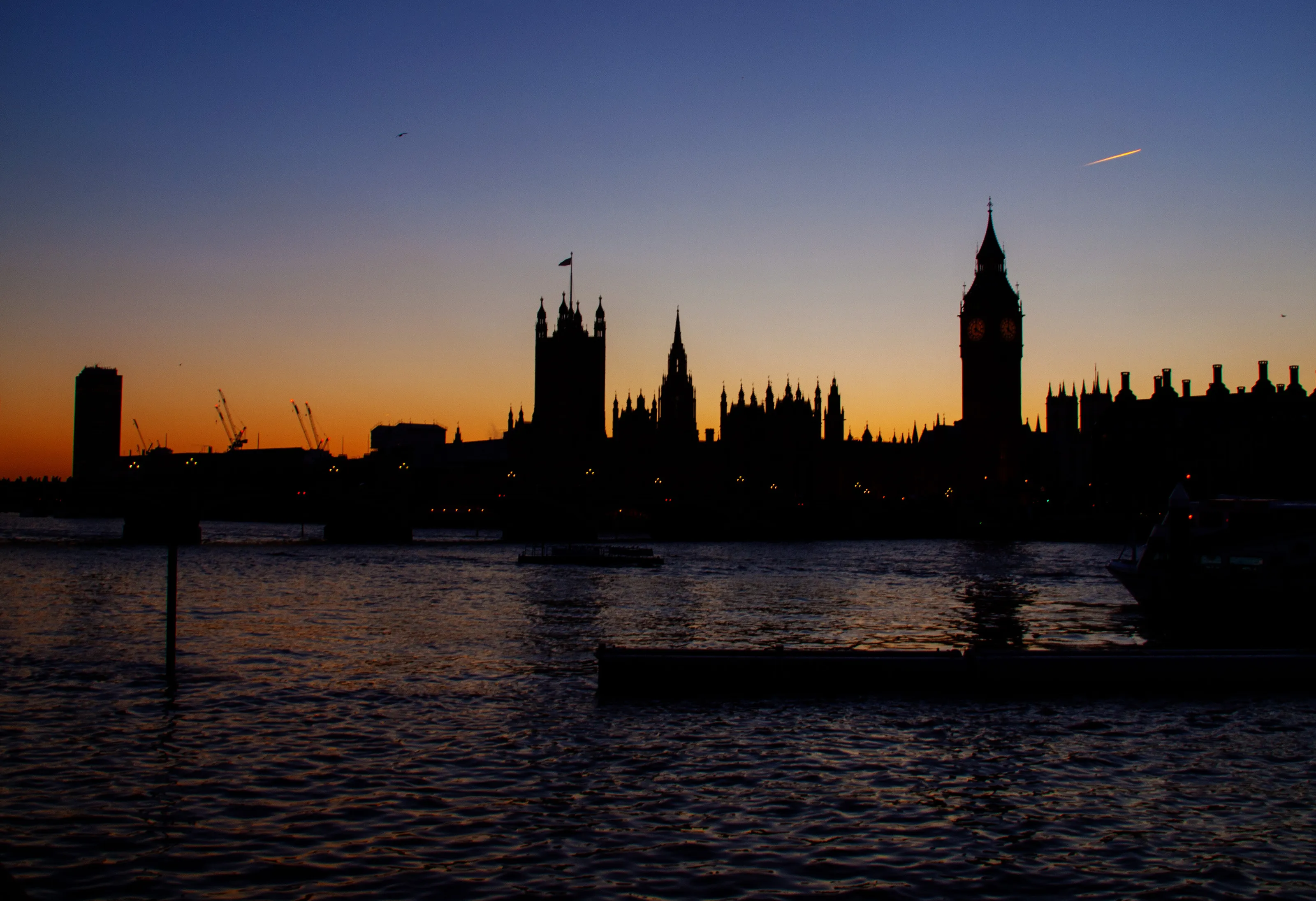Dusk over parliament