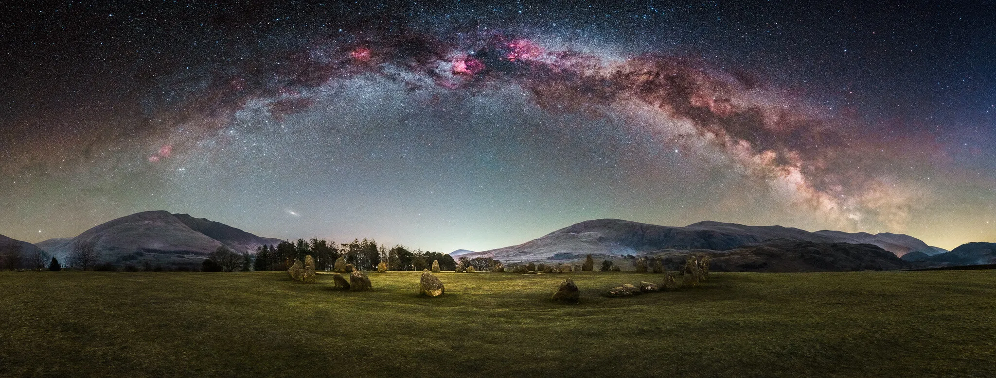 Castlerigg Stone Circle Milkyway Pano