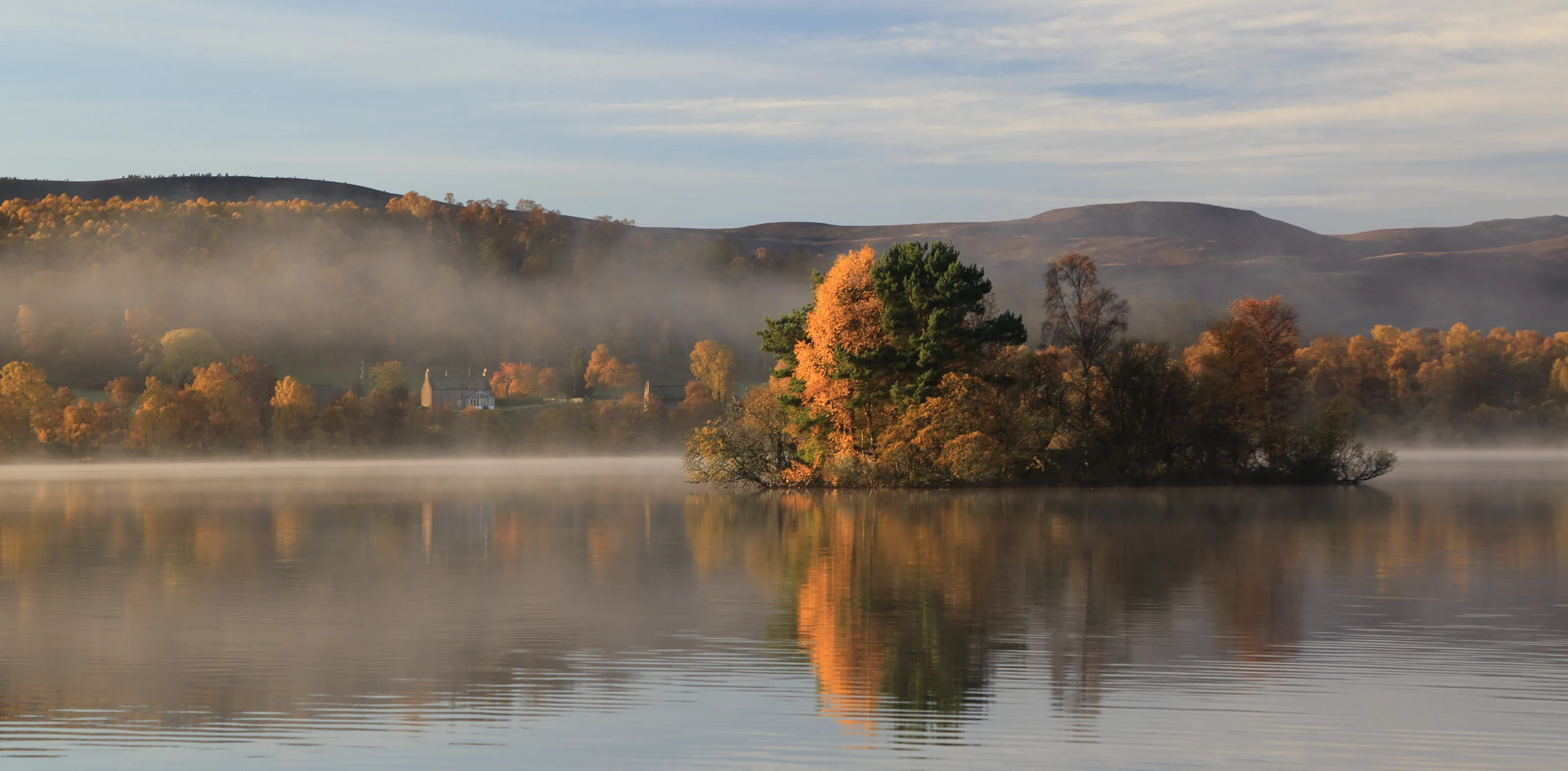 Autumn Sunrise on Loch Kinord