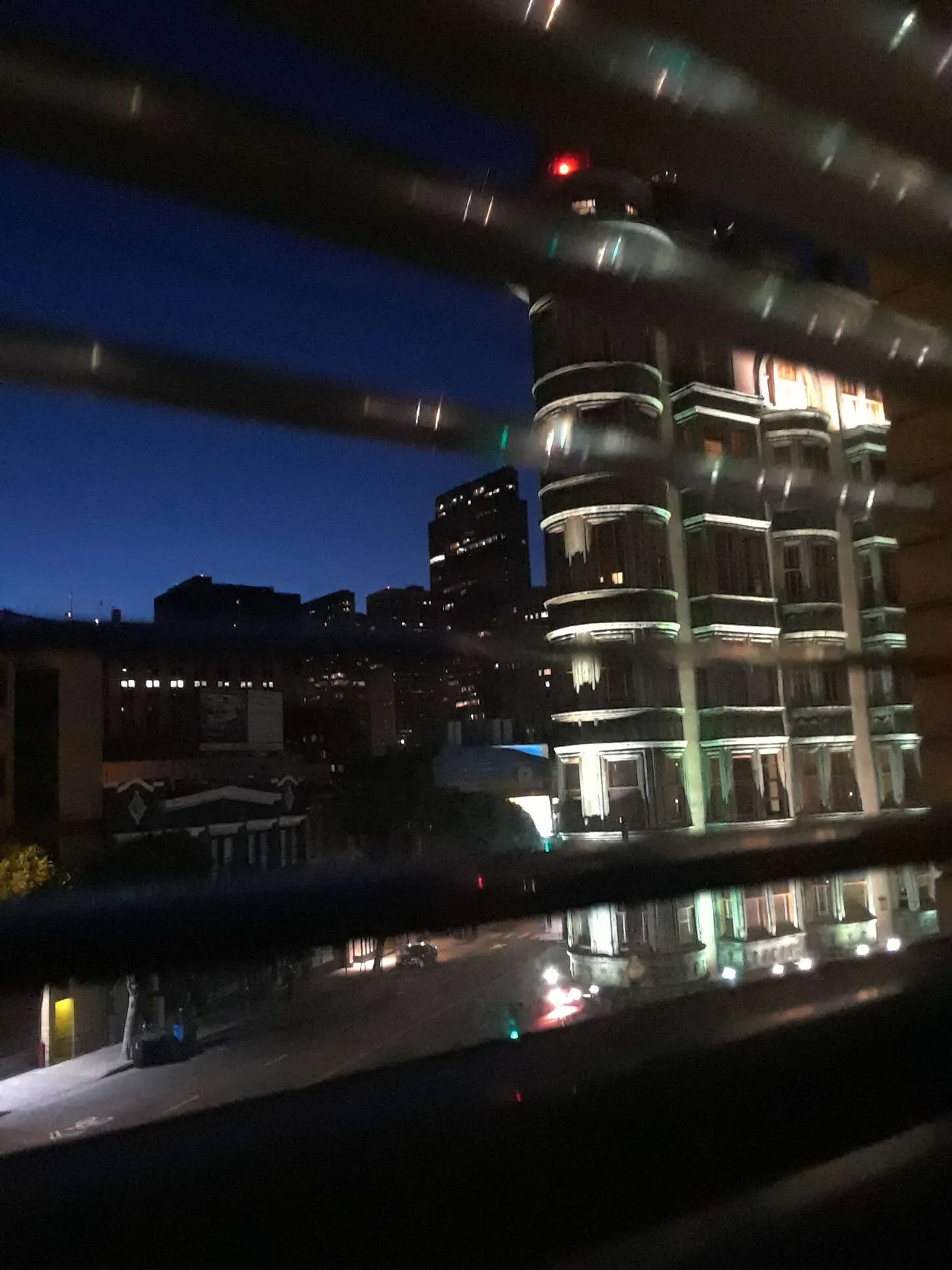 Peeking thru the shades