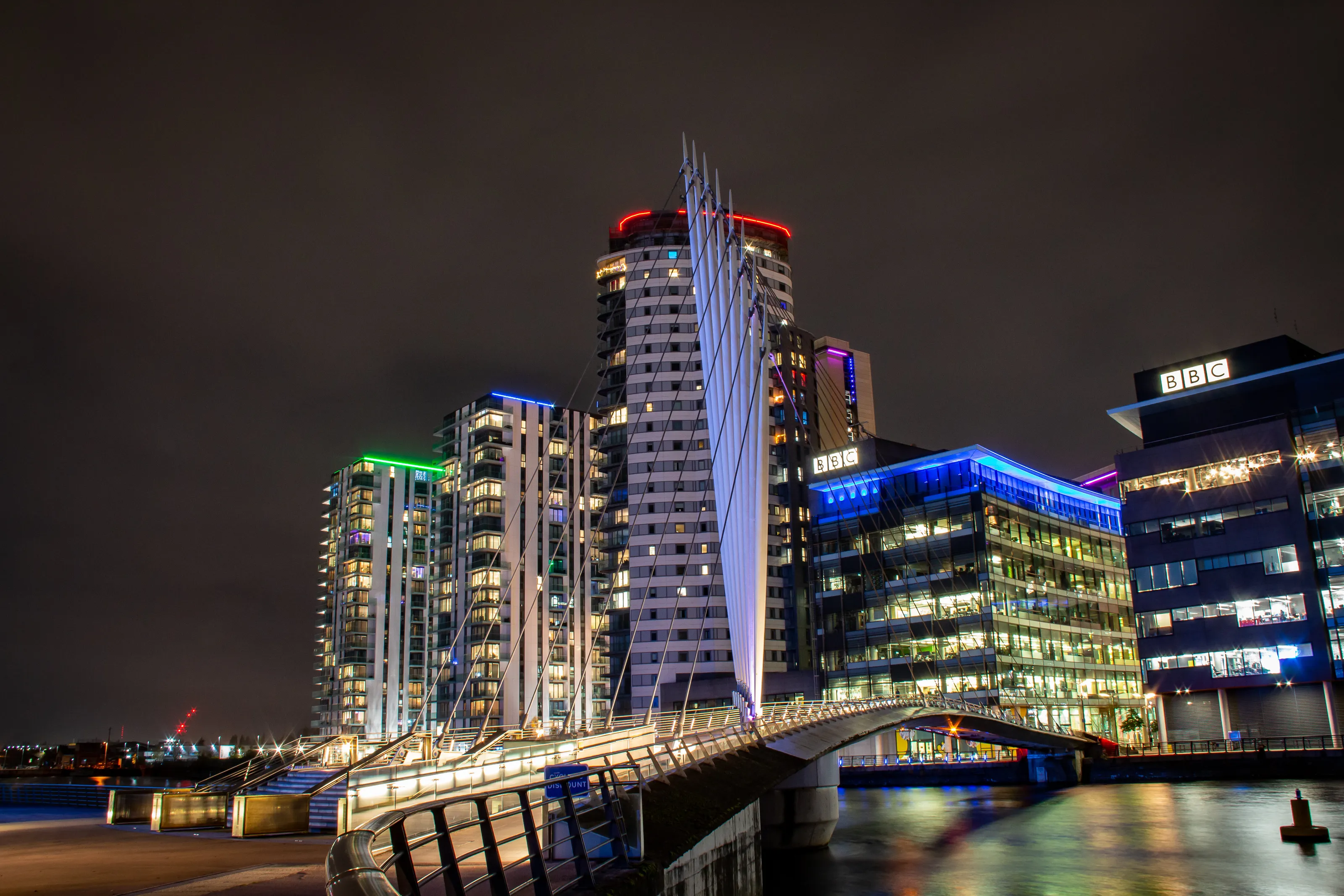Media City at night