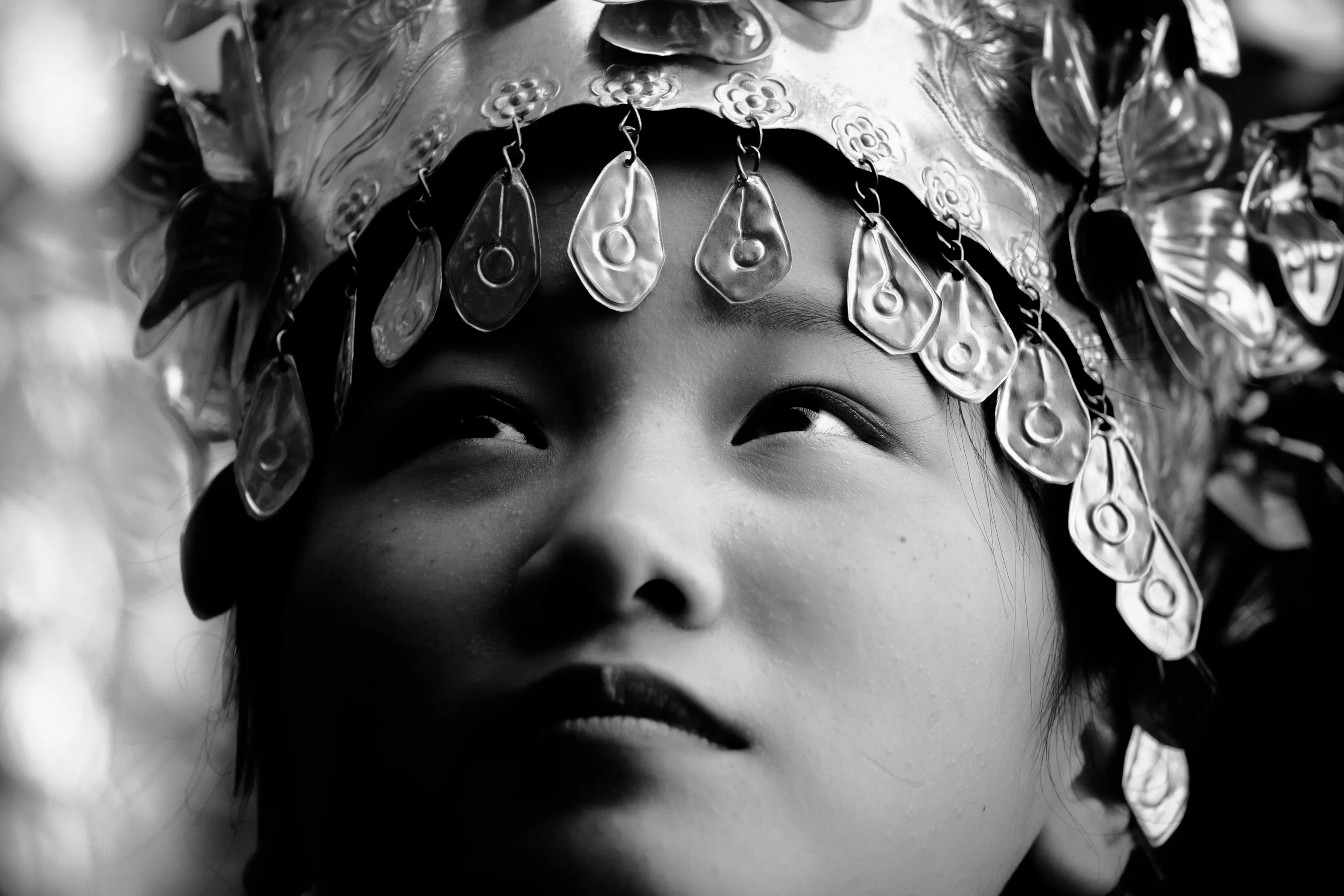 Dancer in traditional Miao dress