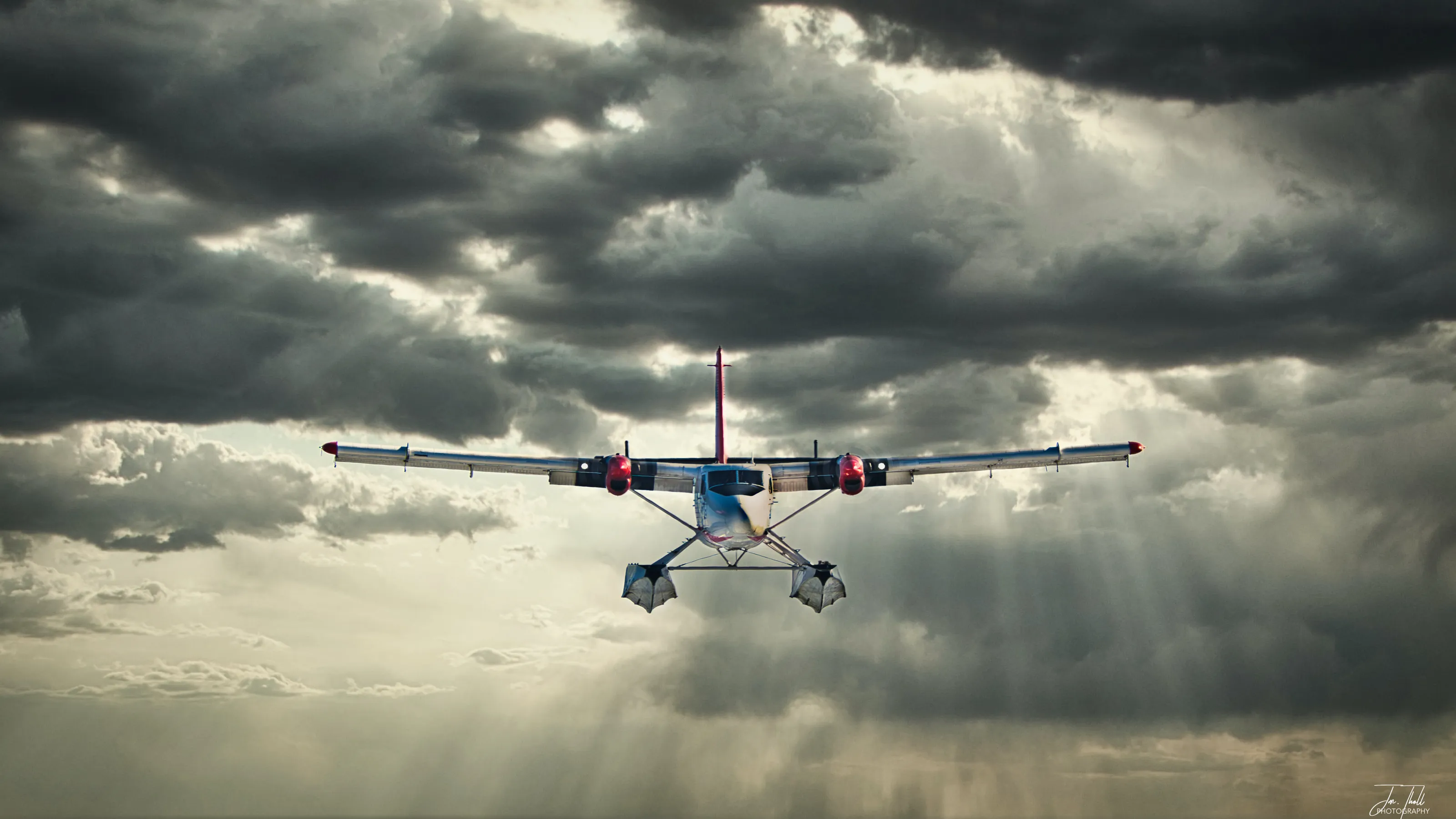 Overcast landing