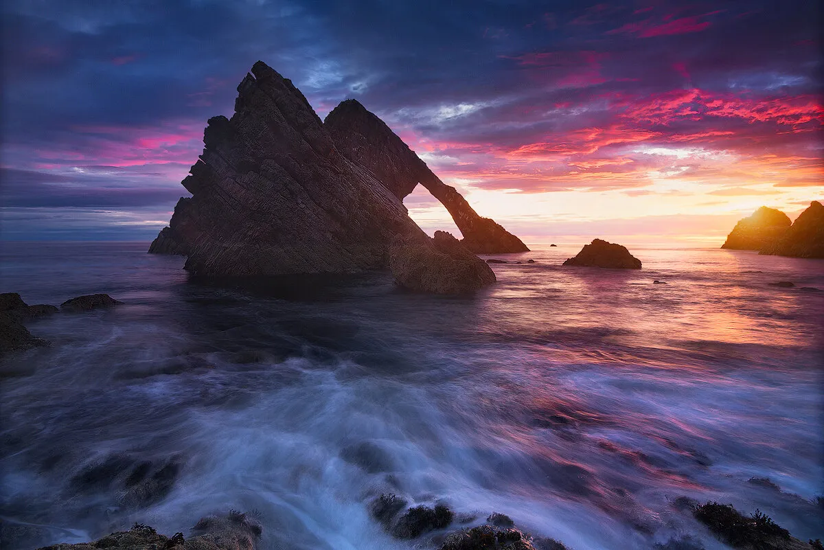 Sunrise above Rock