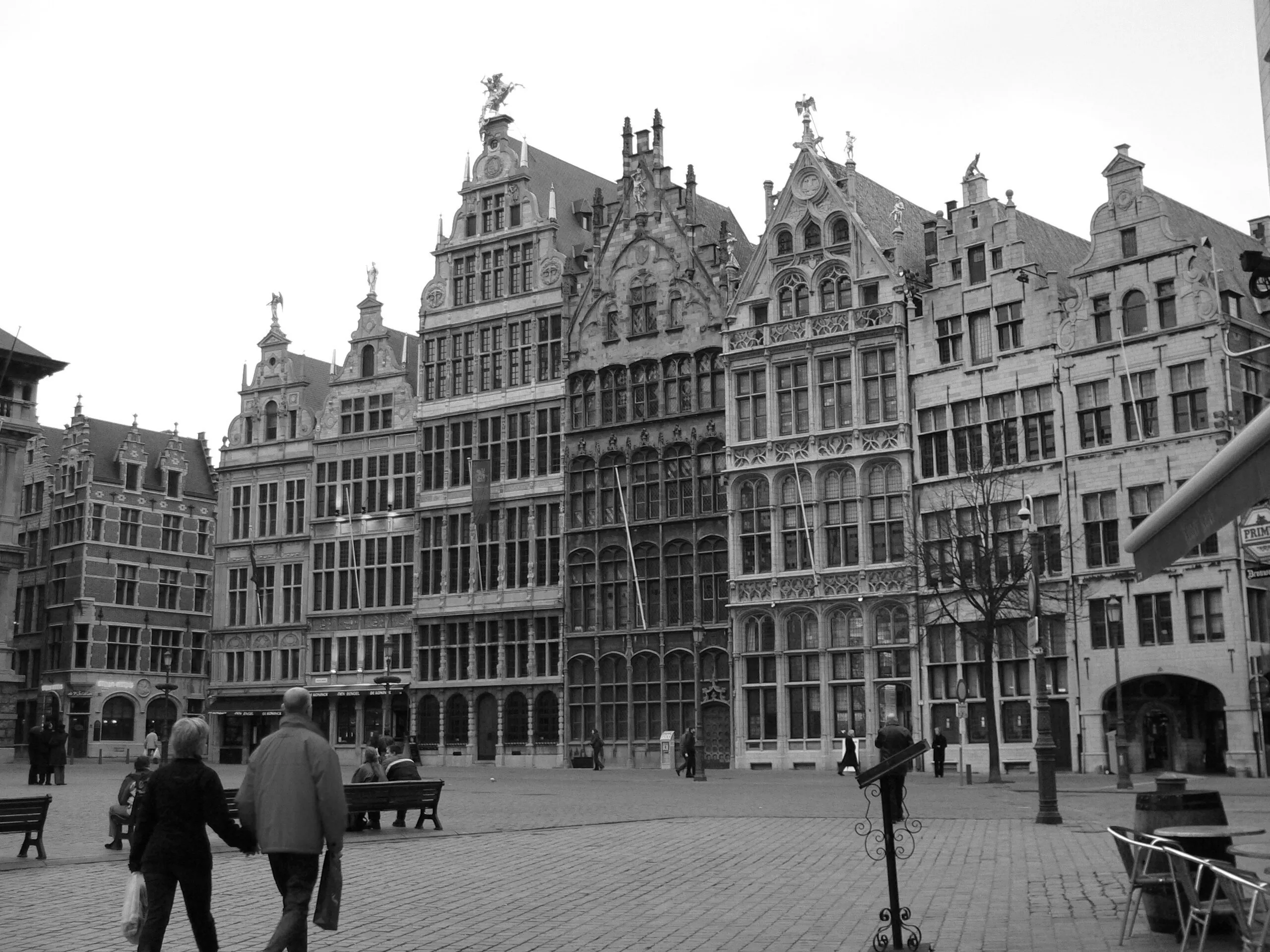 Husband and Wife walking in Antwerpen, Belgium