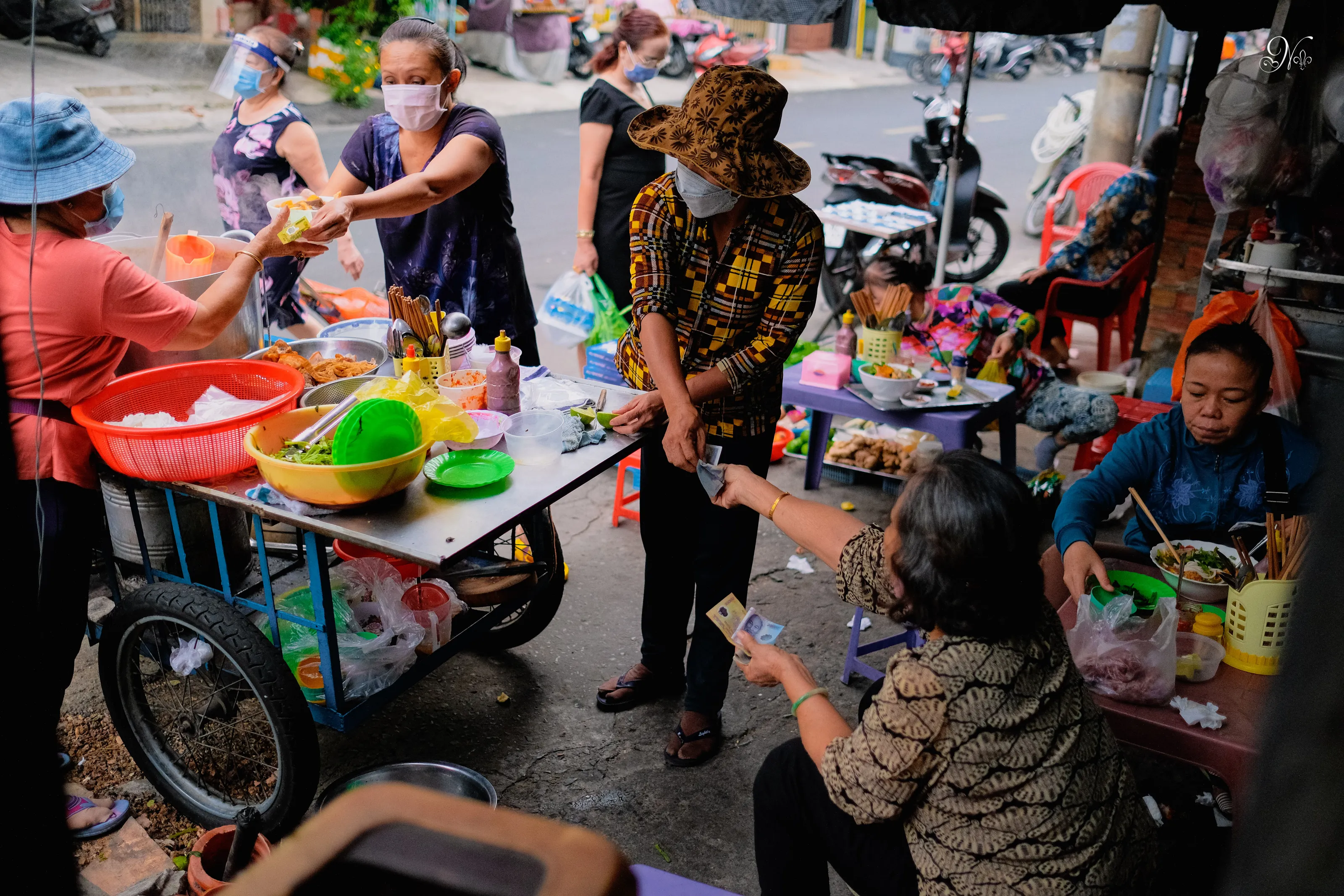 A corner of market in Saigon, VN