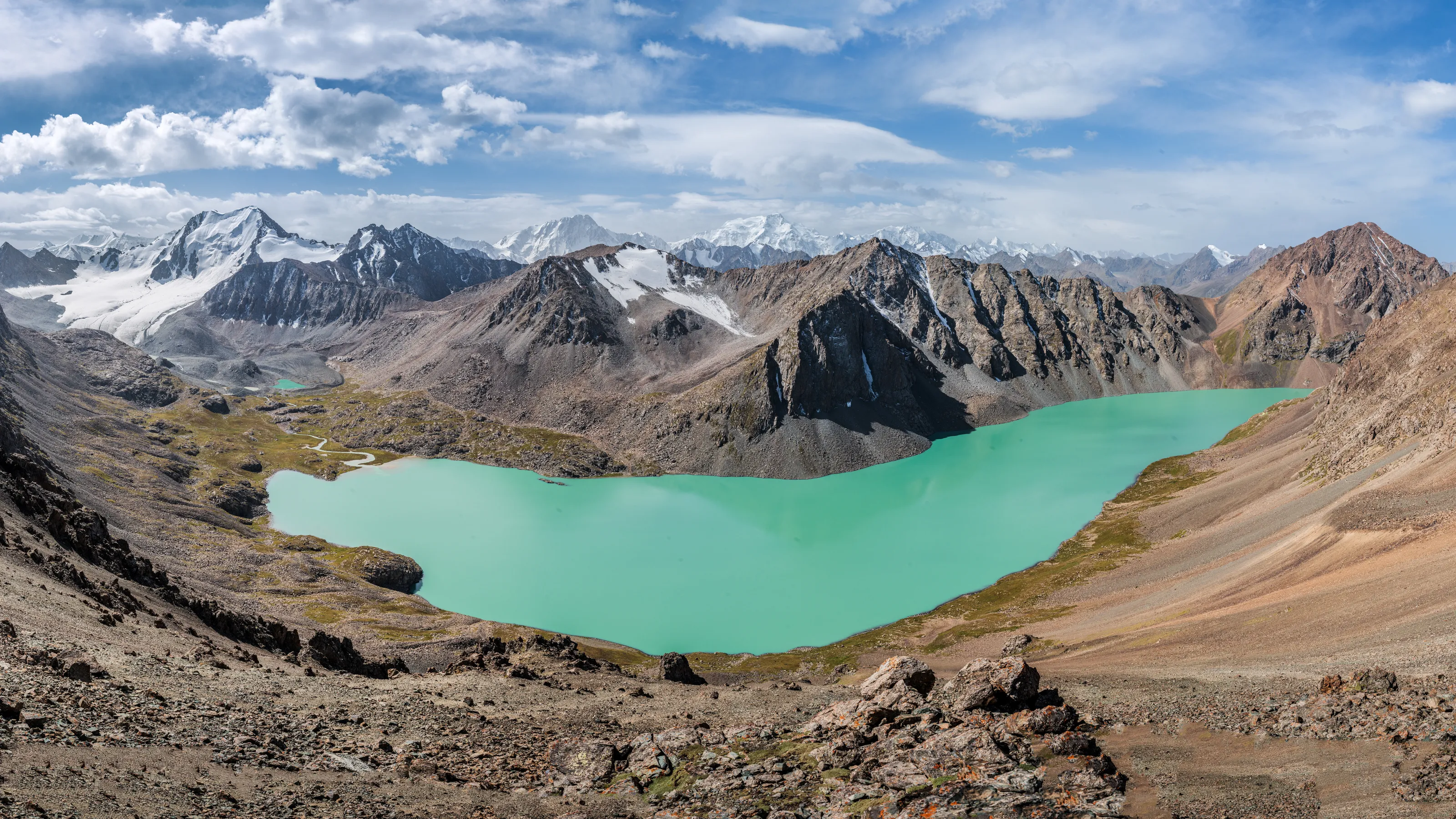 Alakol lake panorama
