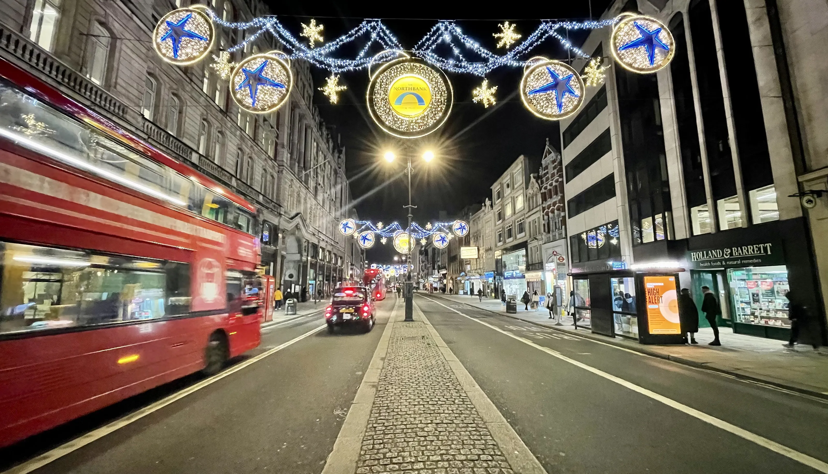 The Strand at night