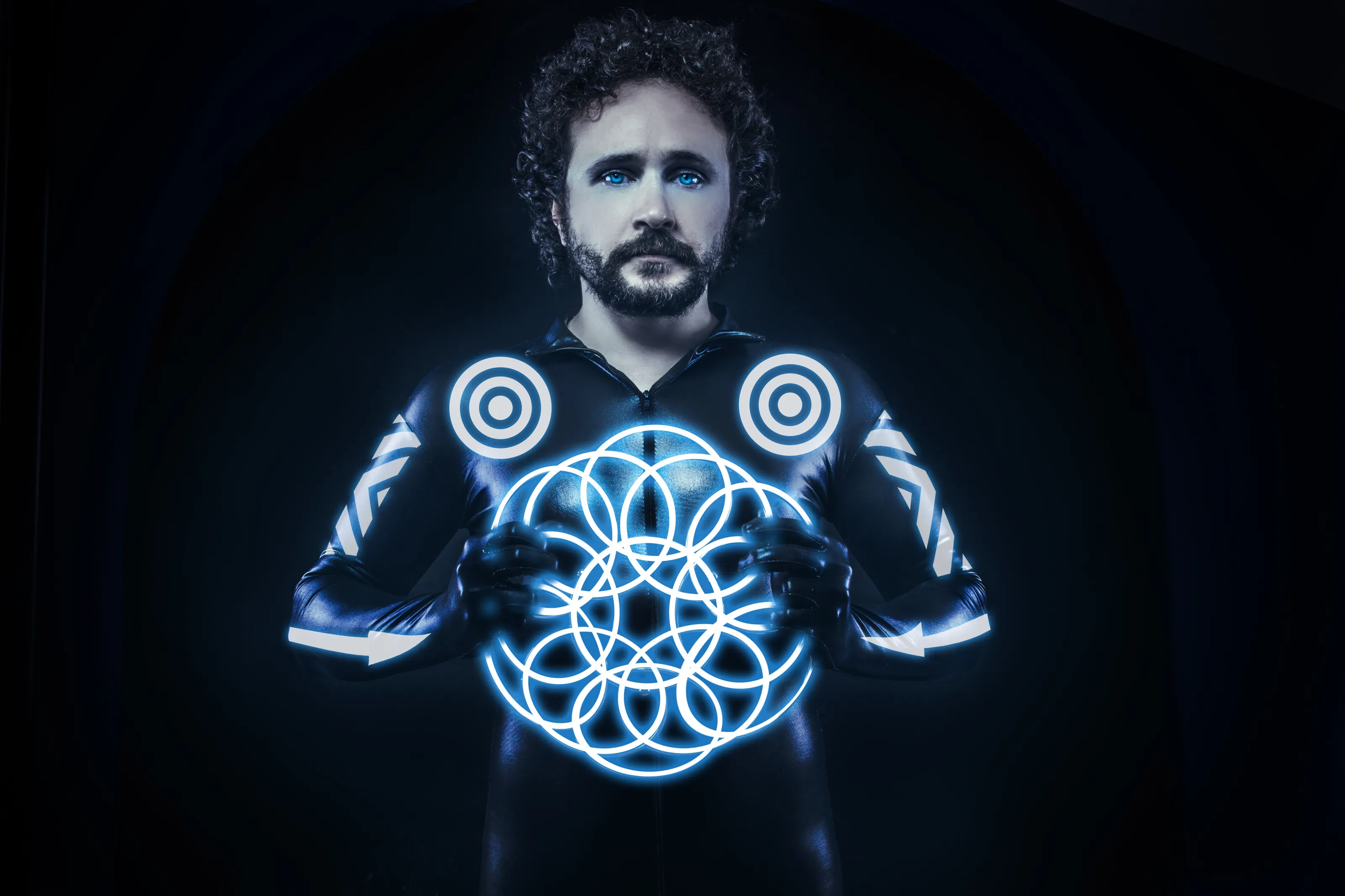 Circles in blue