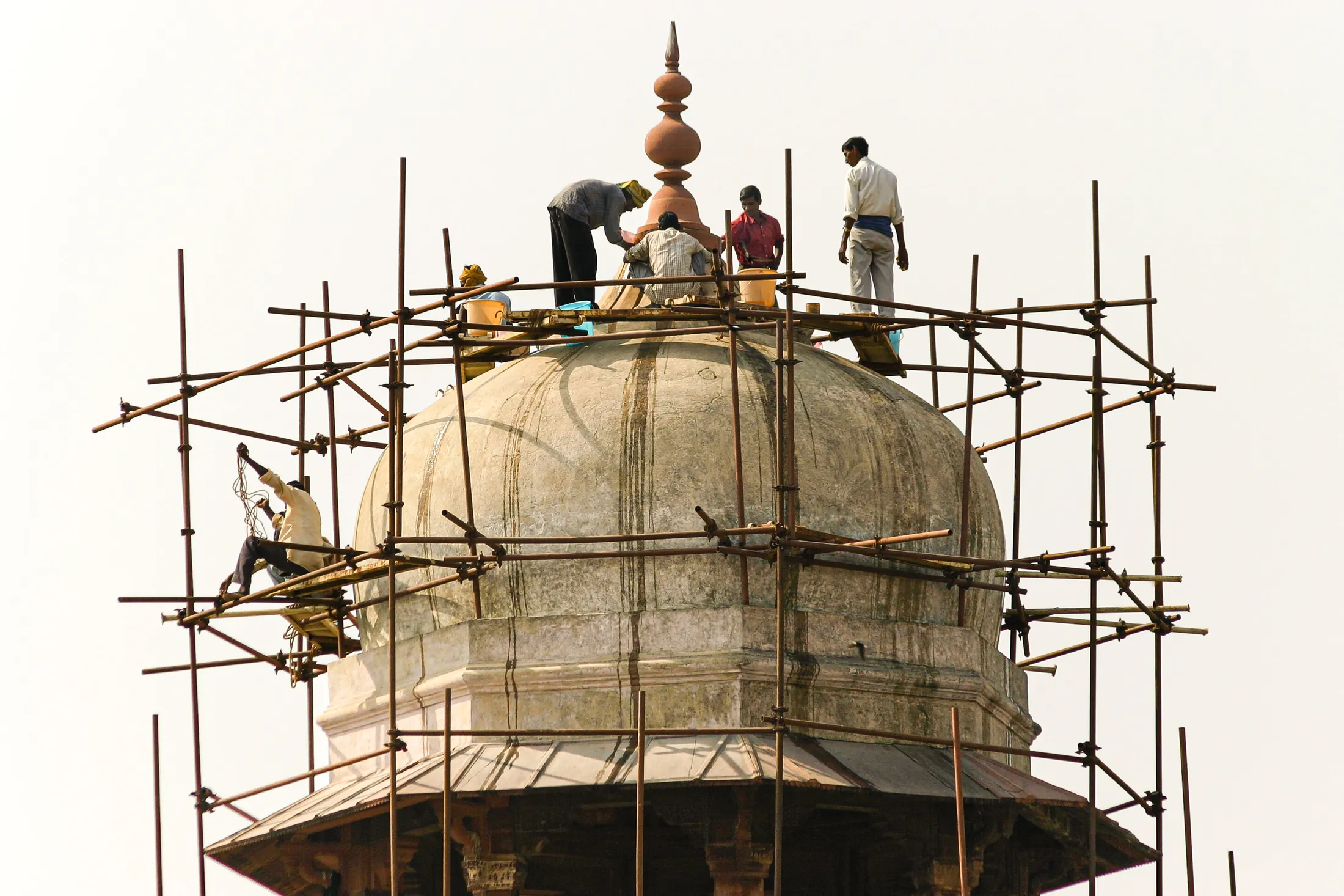 Renovations at Agra Fort