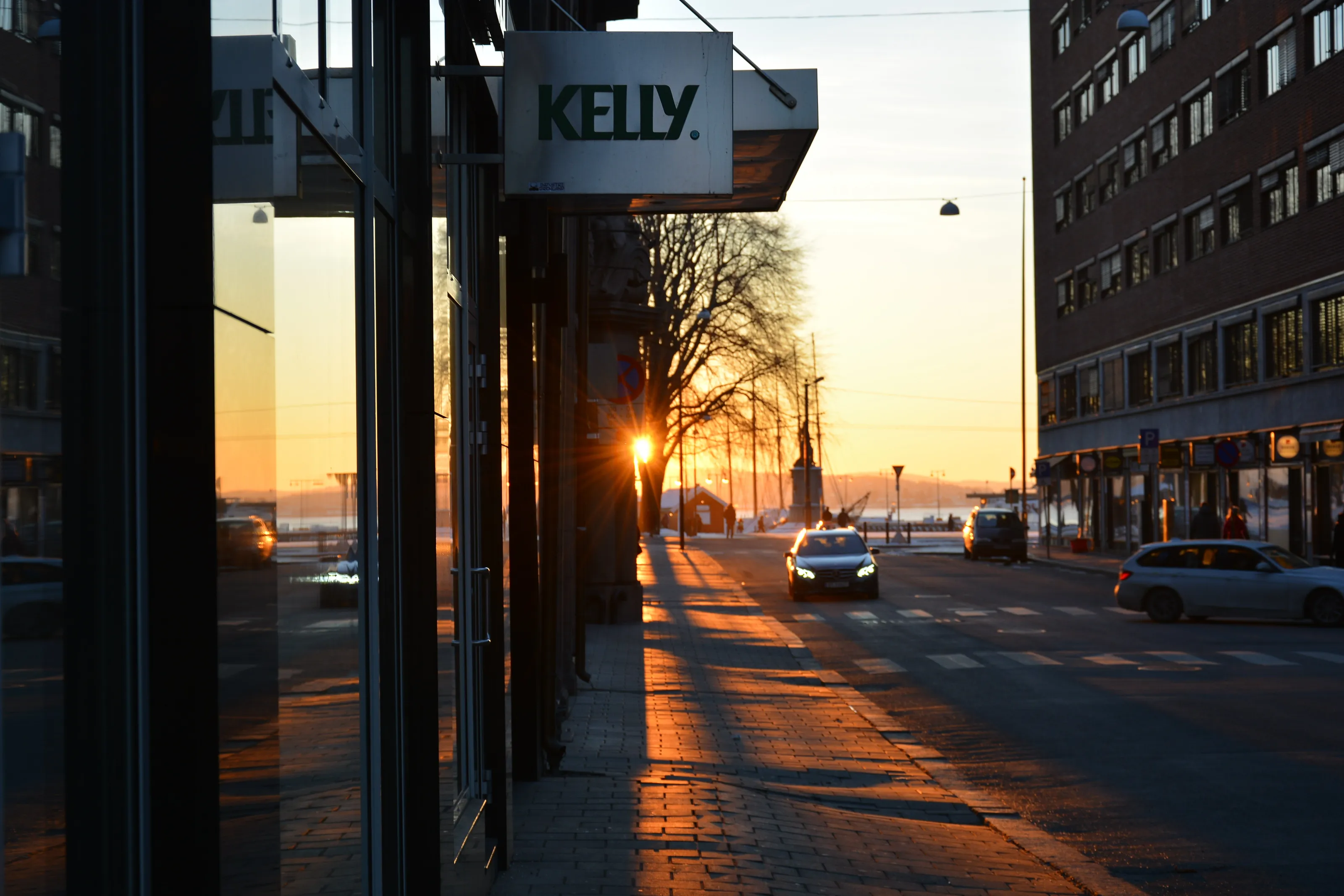 Setting sun