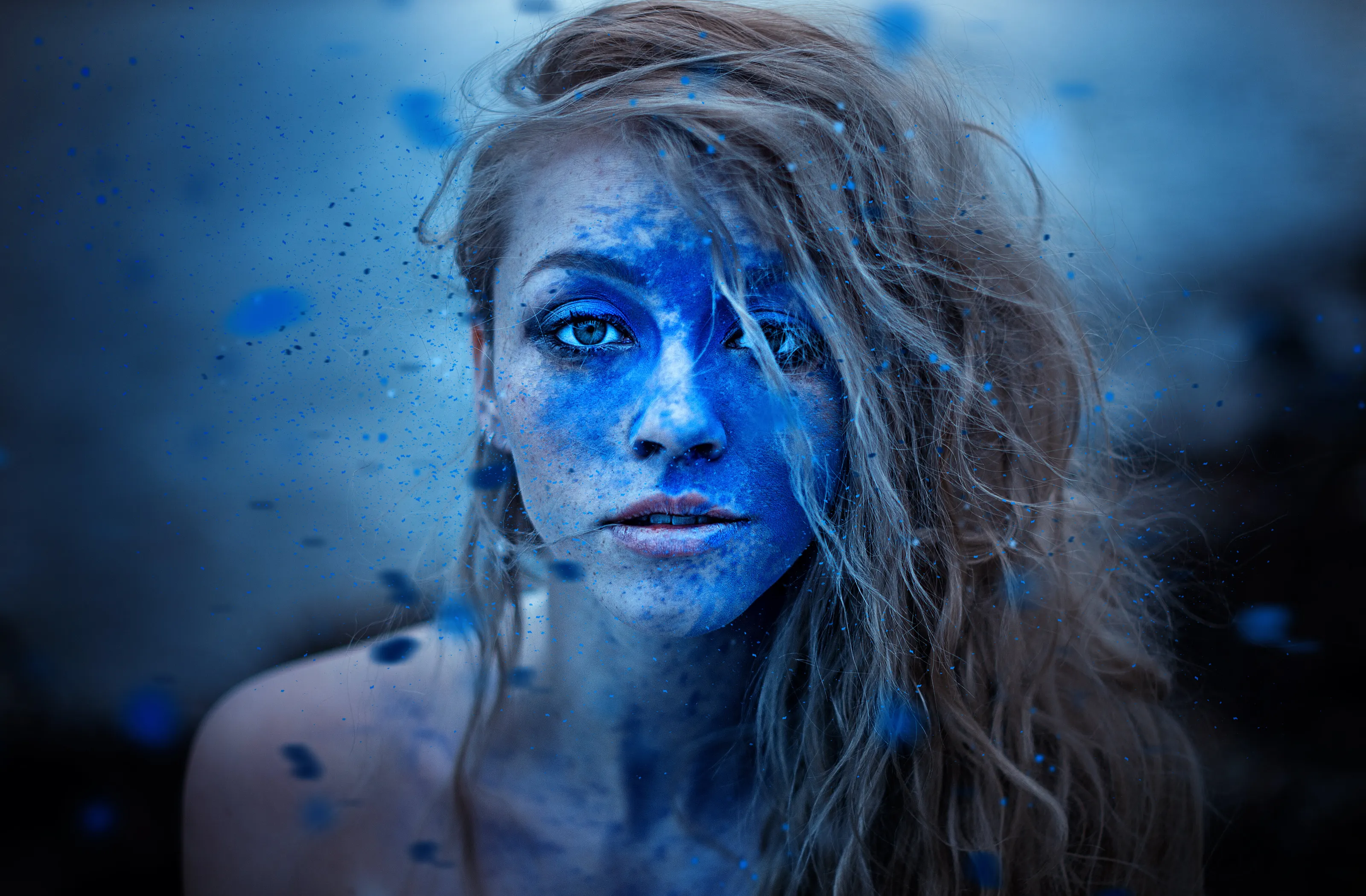 a little blue