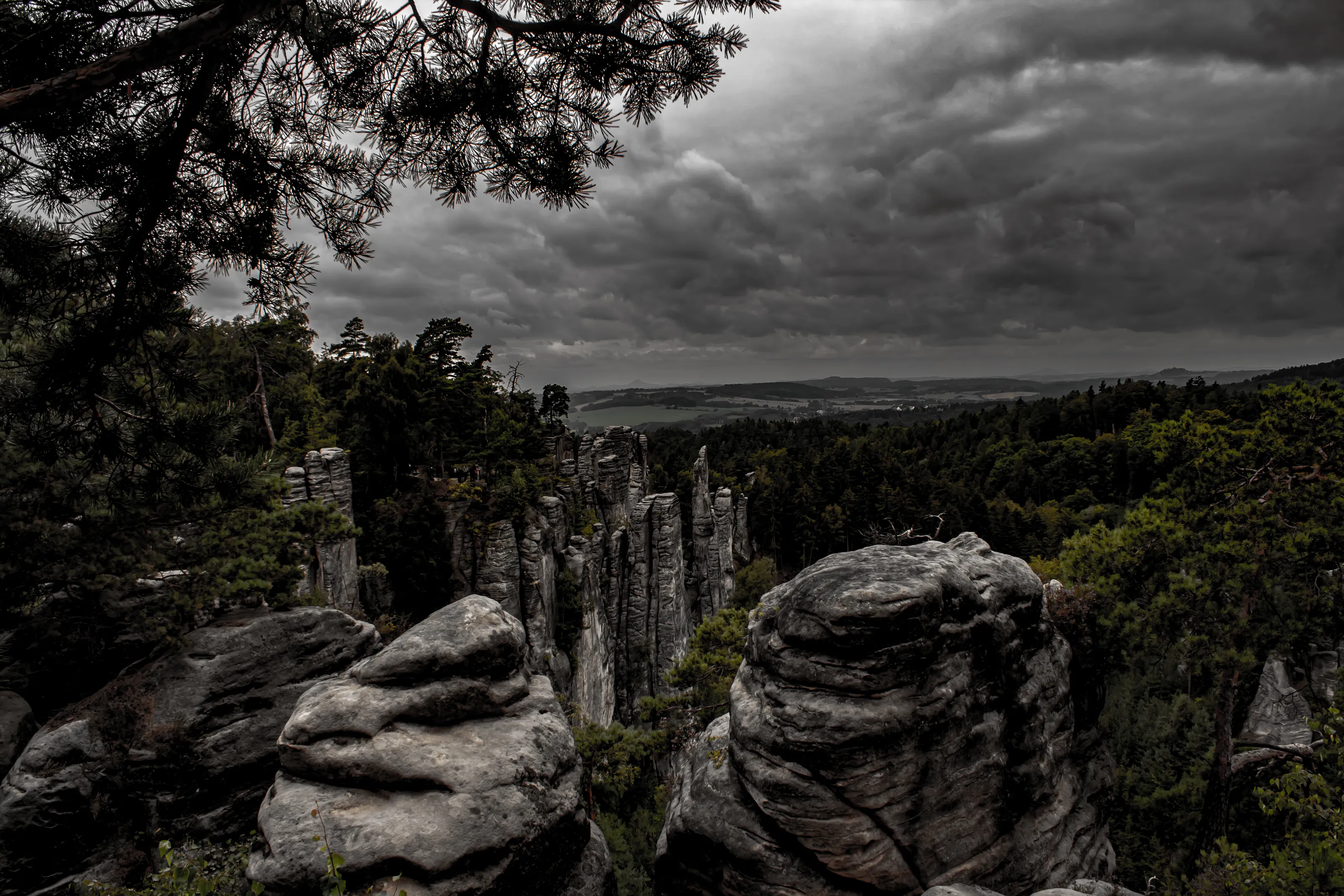 one of the views in Prachoské skaly