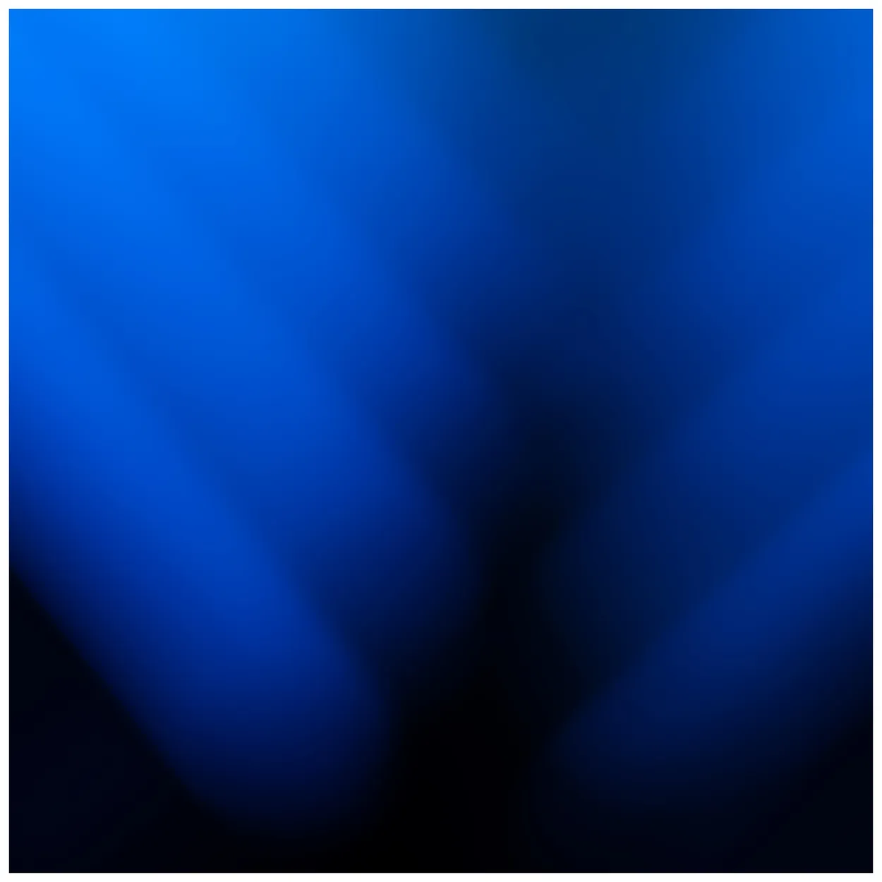 Abstract Bokeh Corners Blue 2.2.22 Square Format