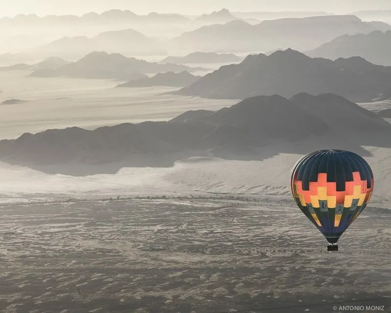 Over the desert