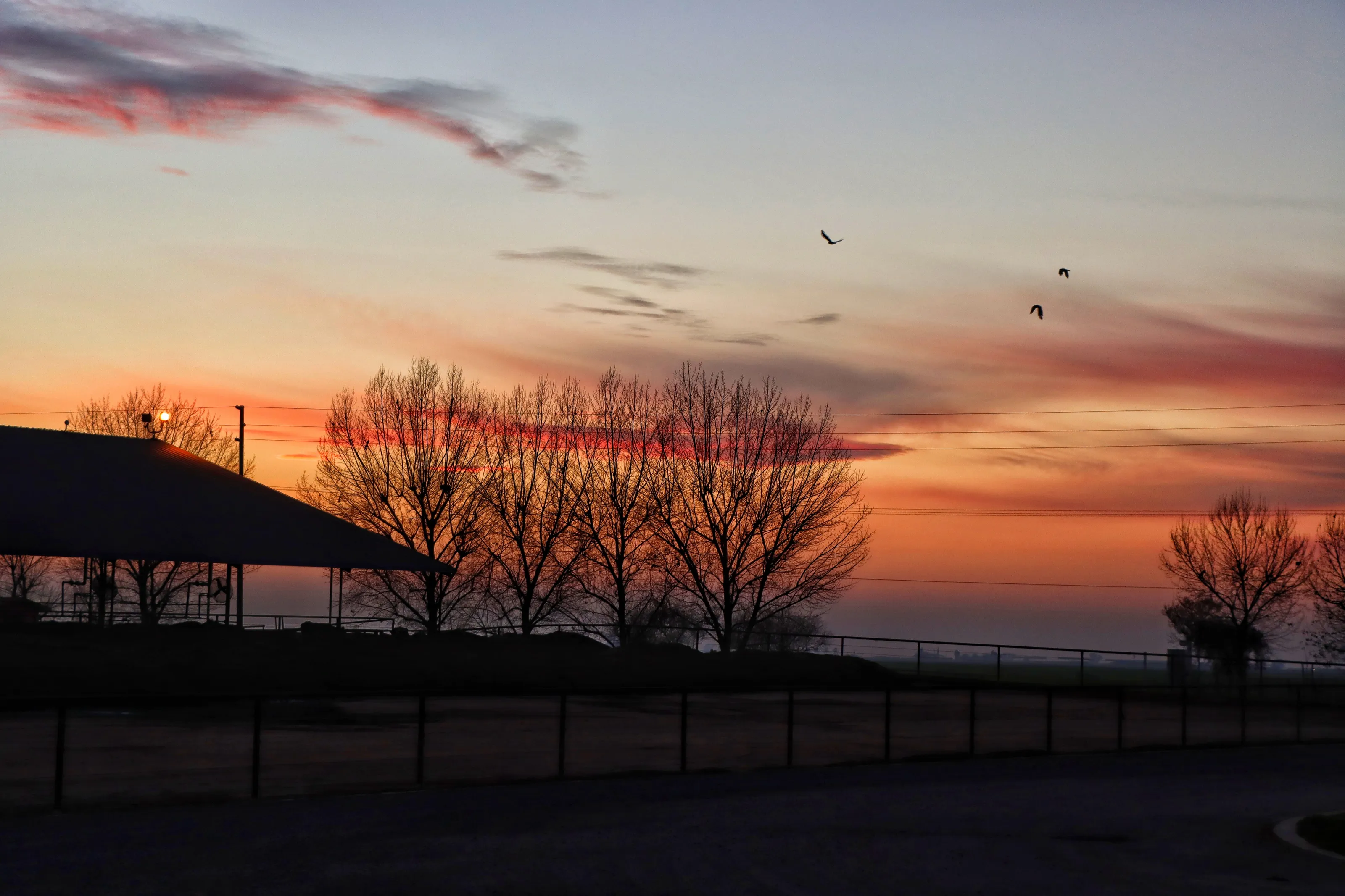 Sunset on the ranch.