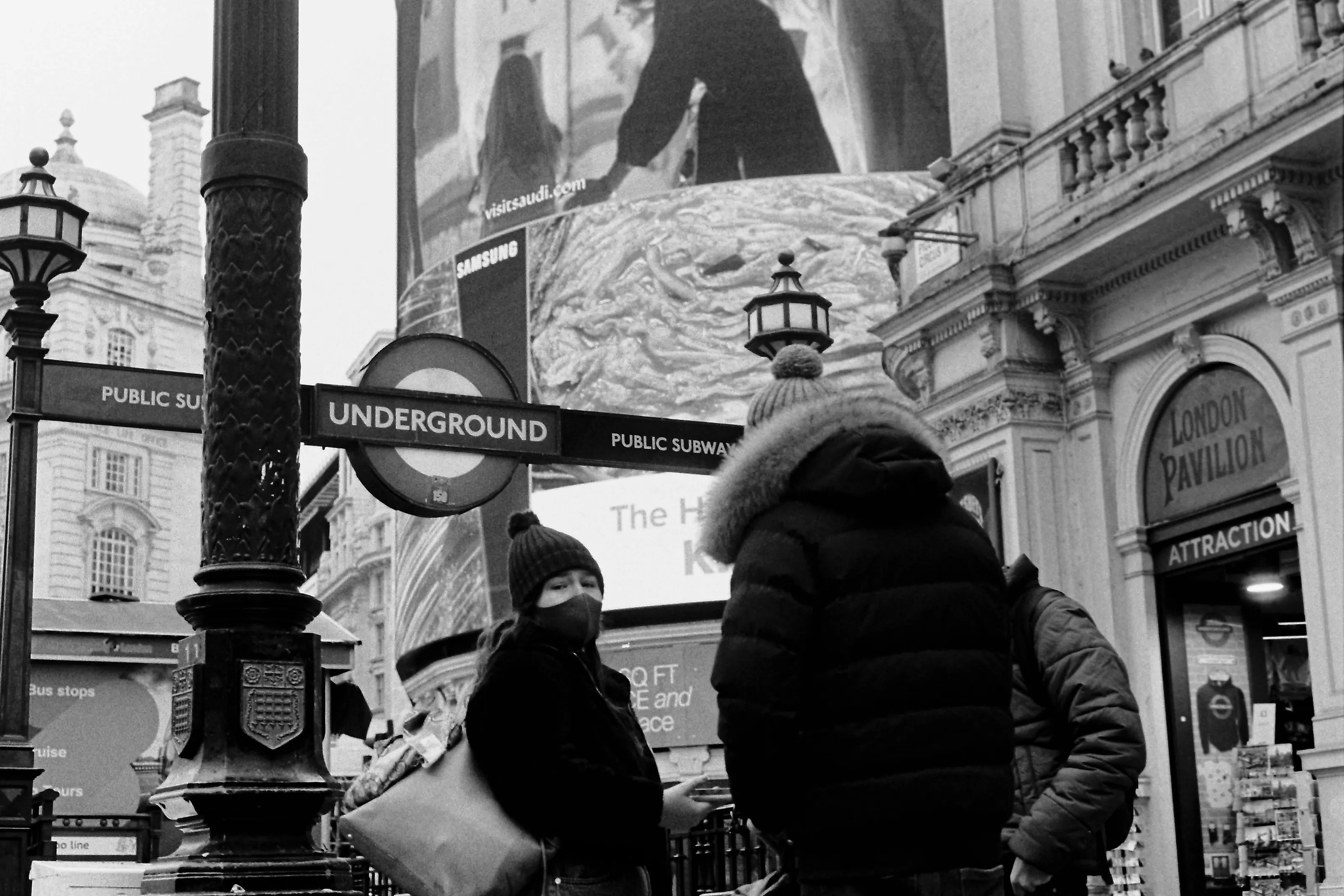 People in Piccadilly Circus