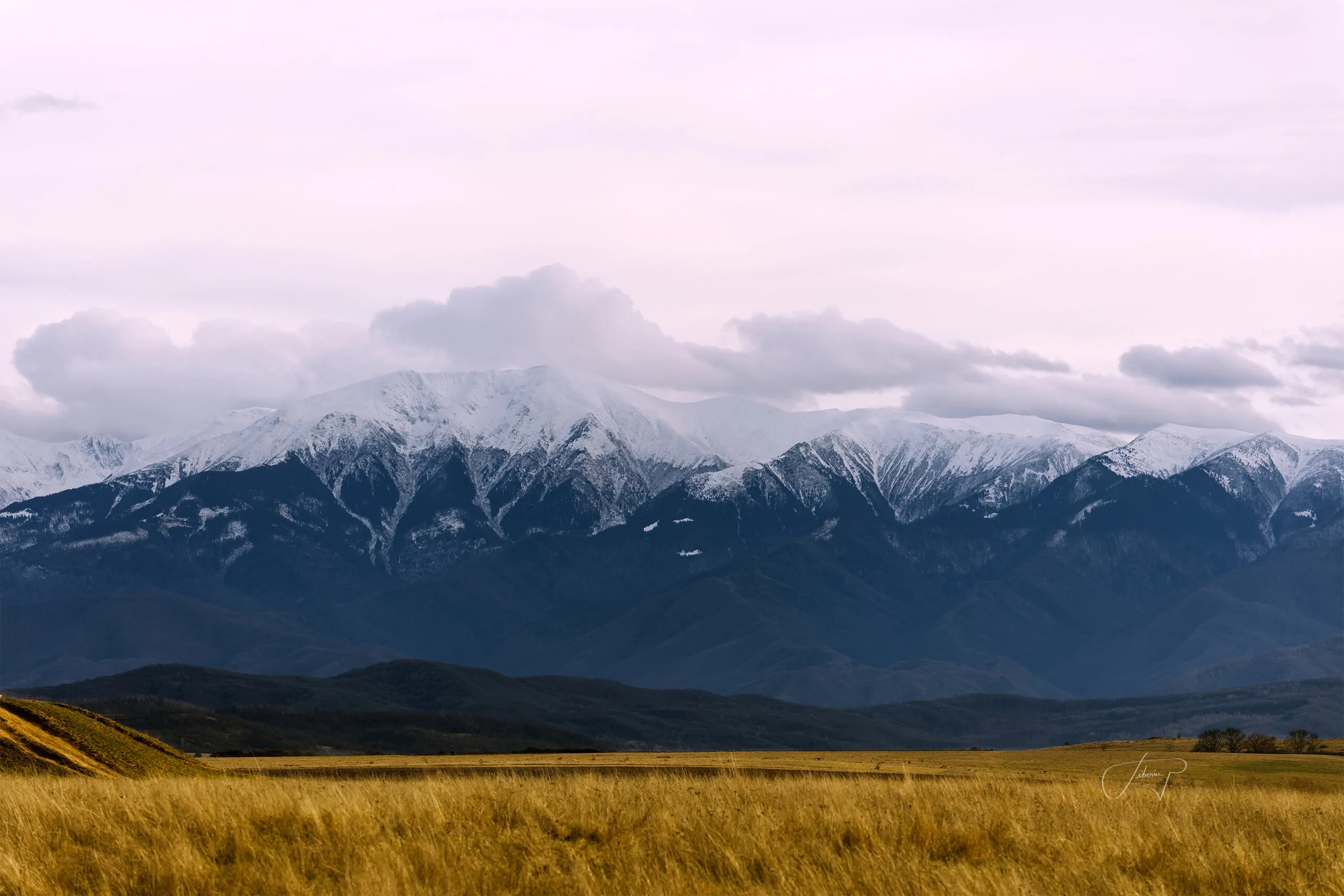 Fagaras  Mountains viewed from Sibiu city