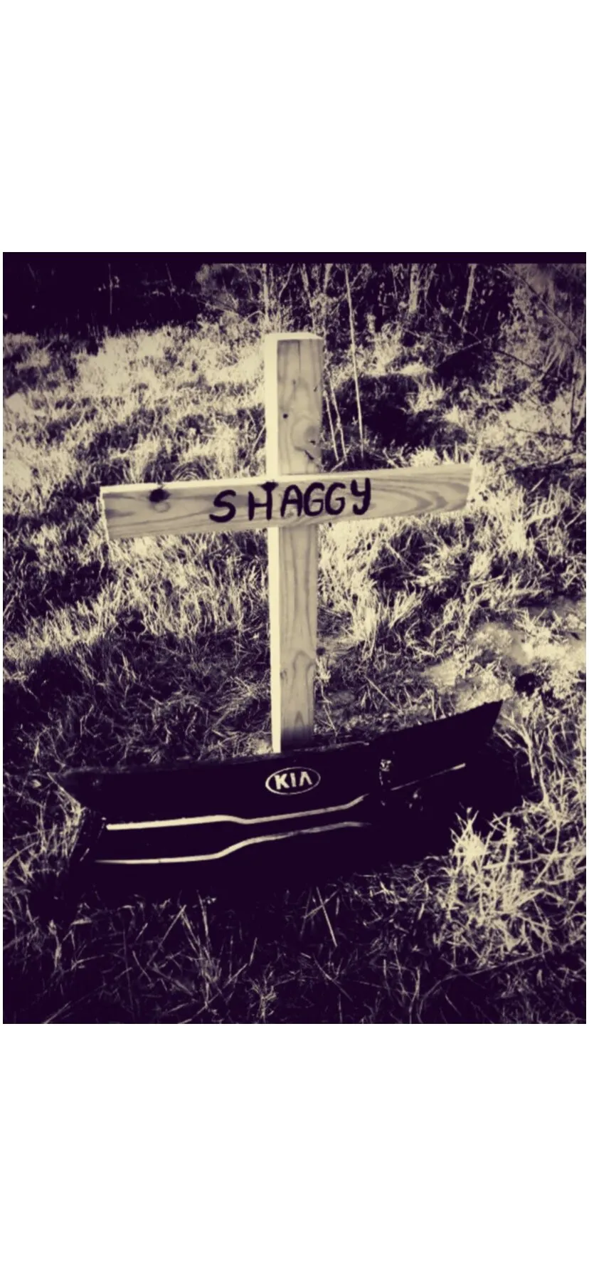 The only headstone he will ever know
