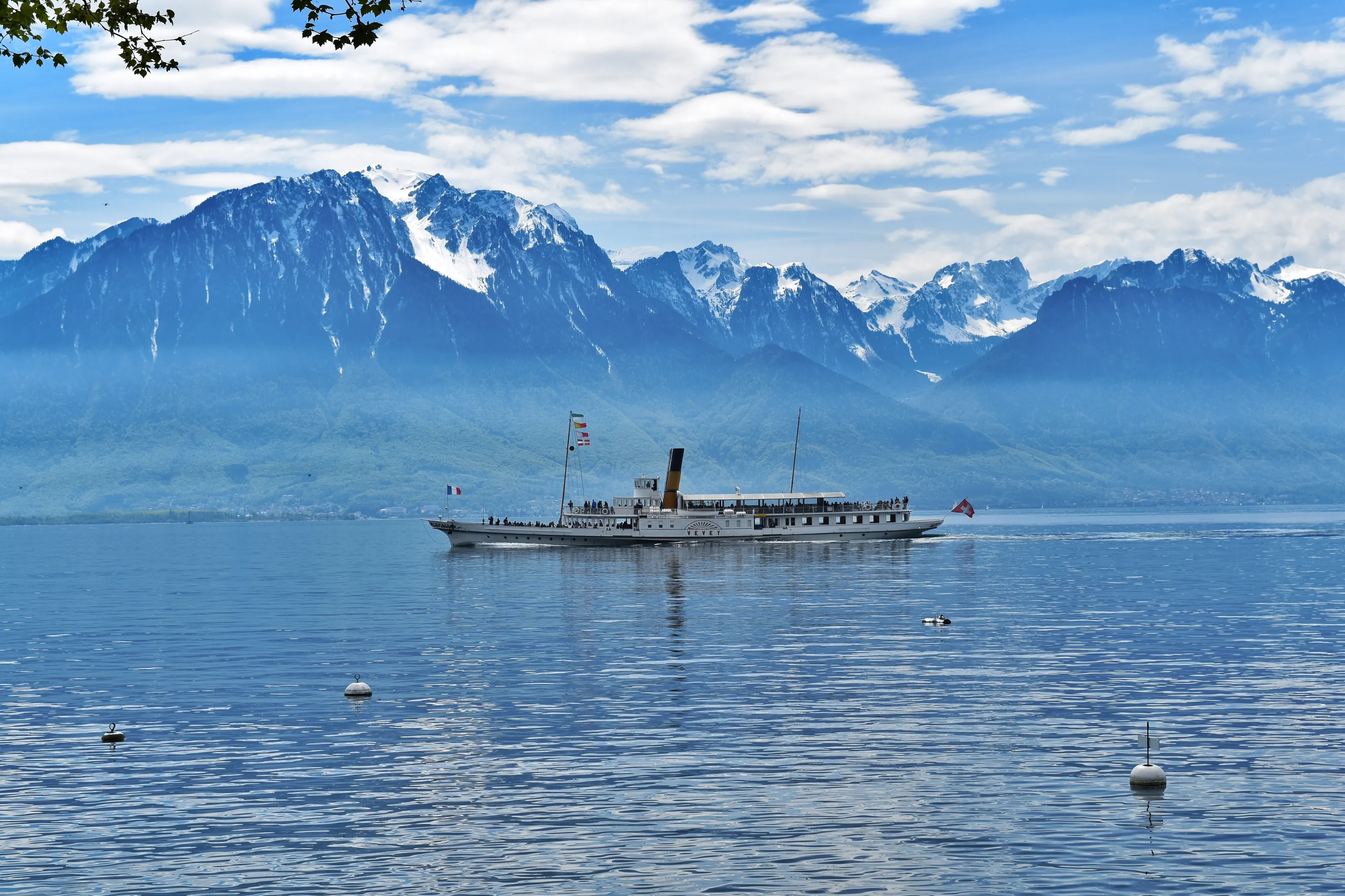 Boat on Lake Geneva