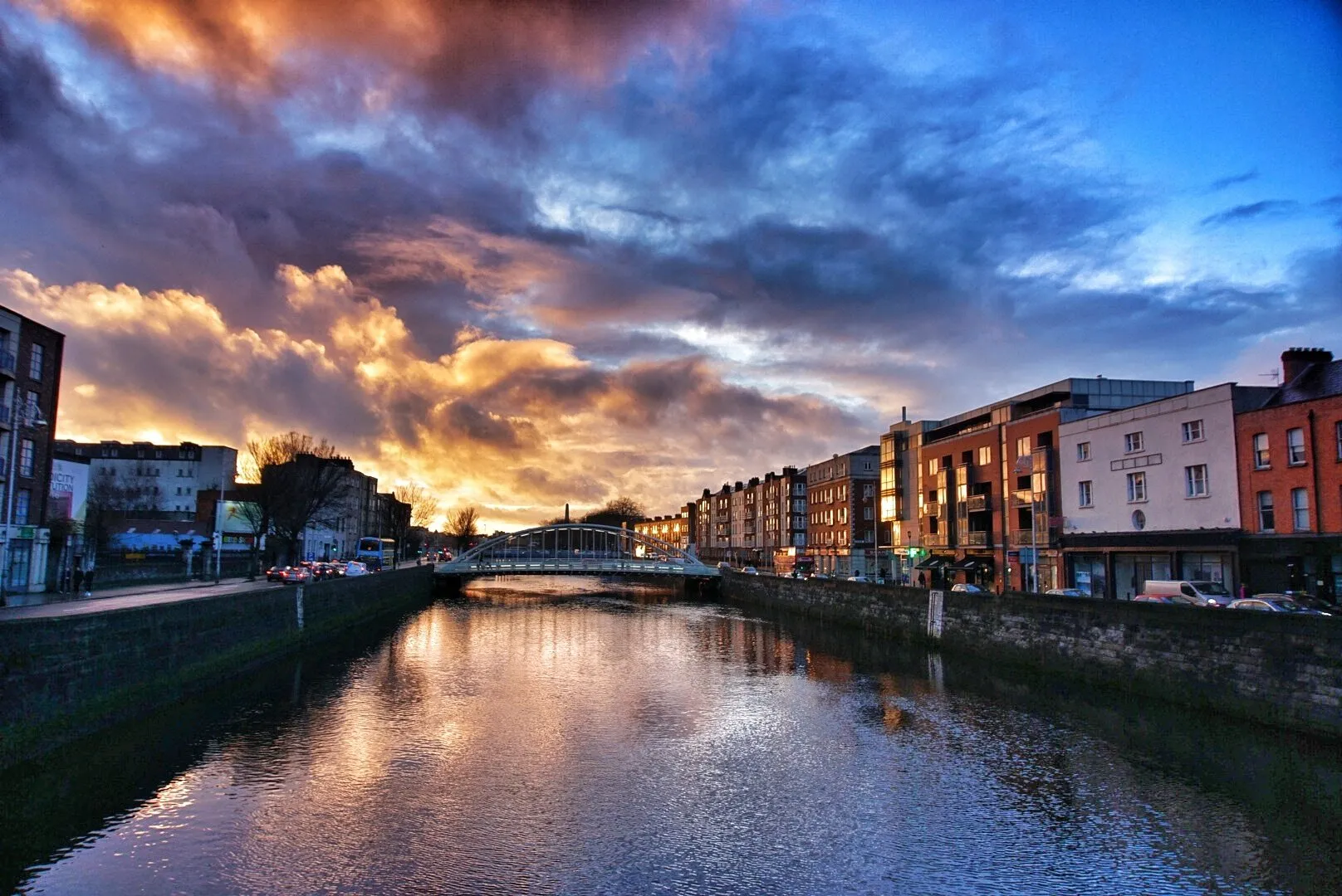 March Sunset in Dublin