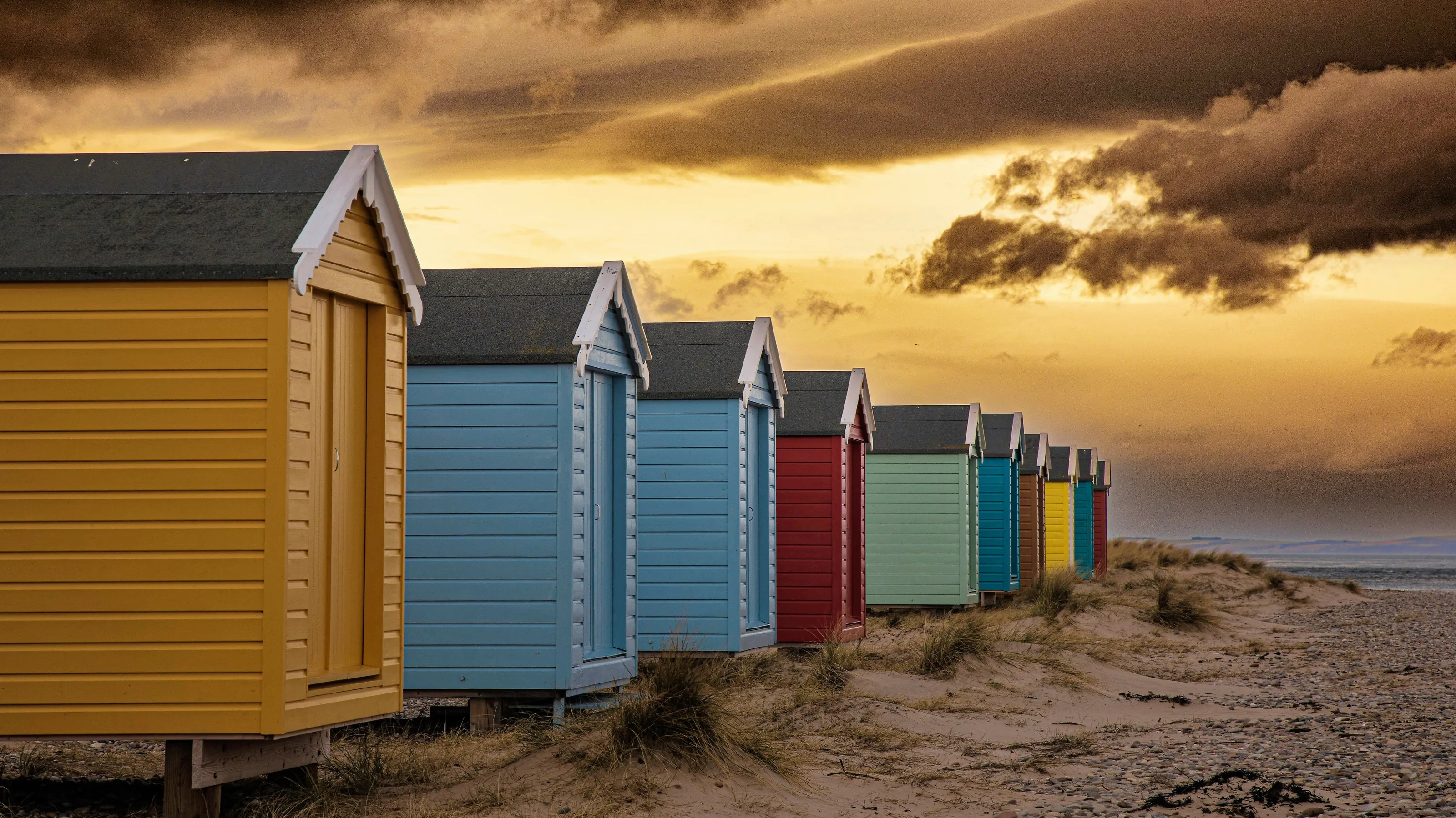 beach huts