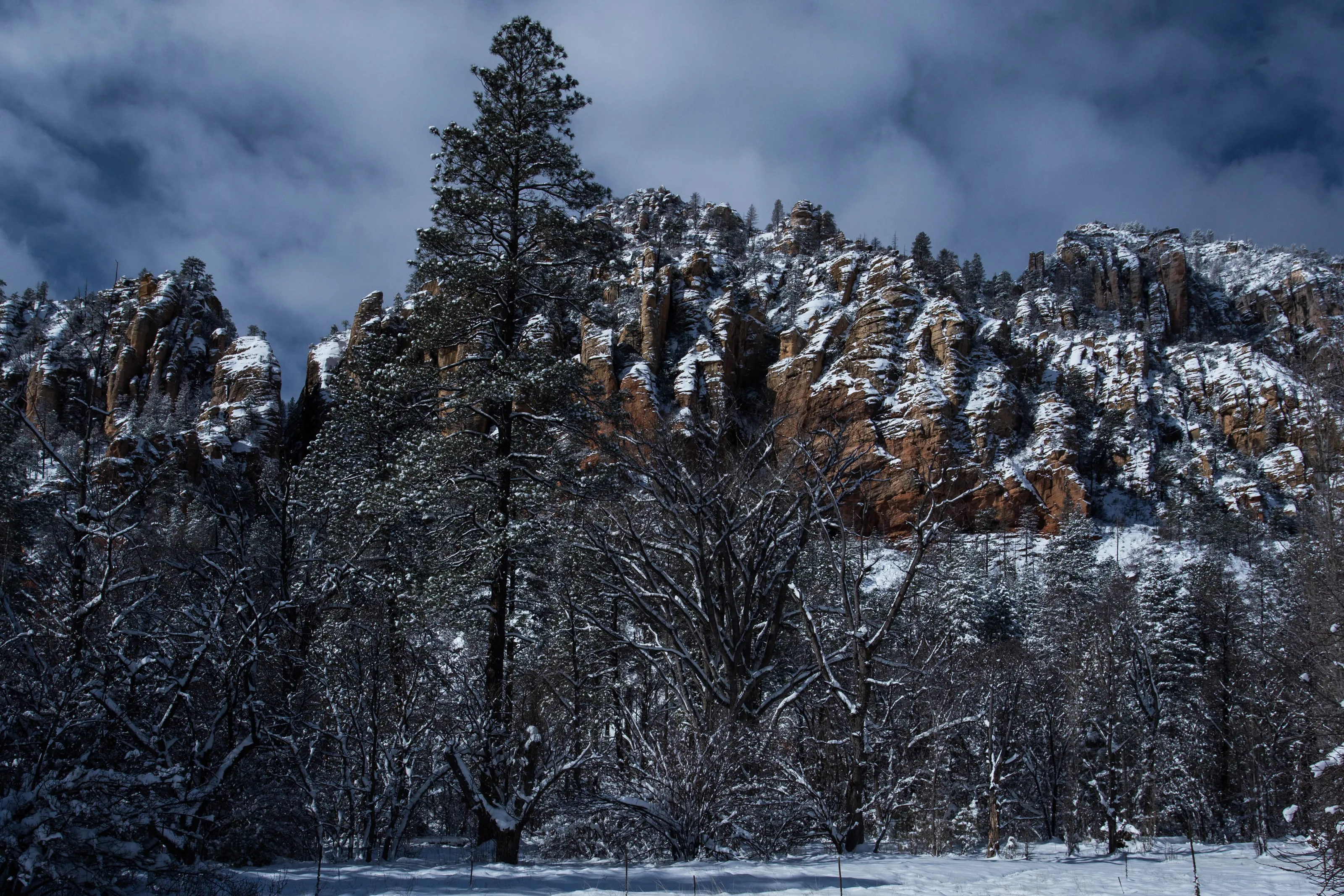 Oak Creek Canyon dusted with Snow