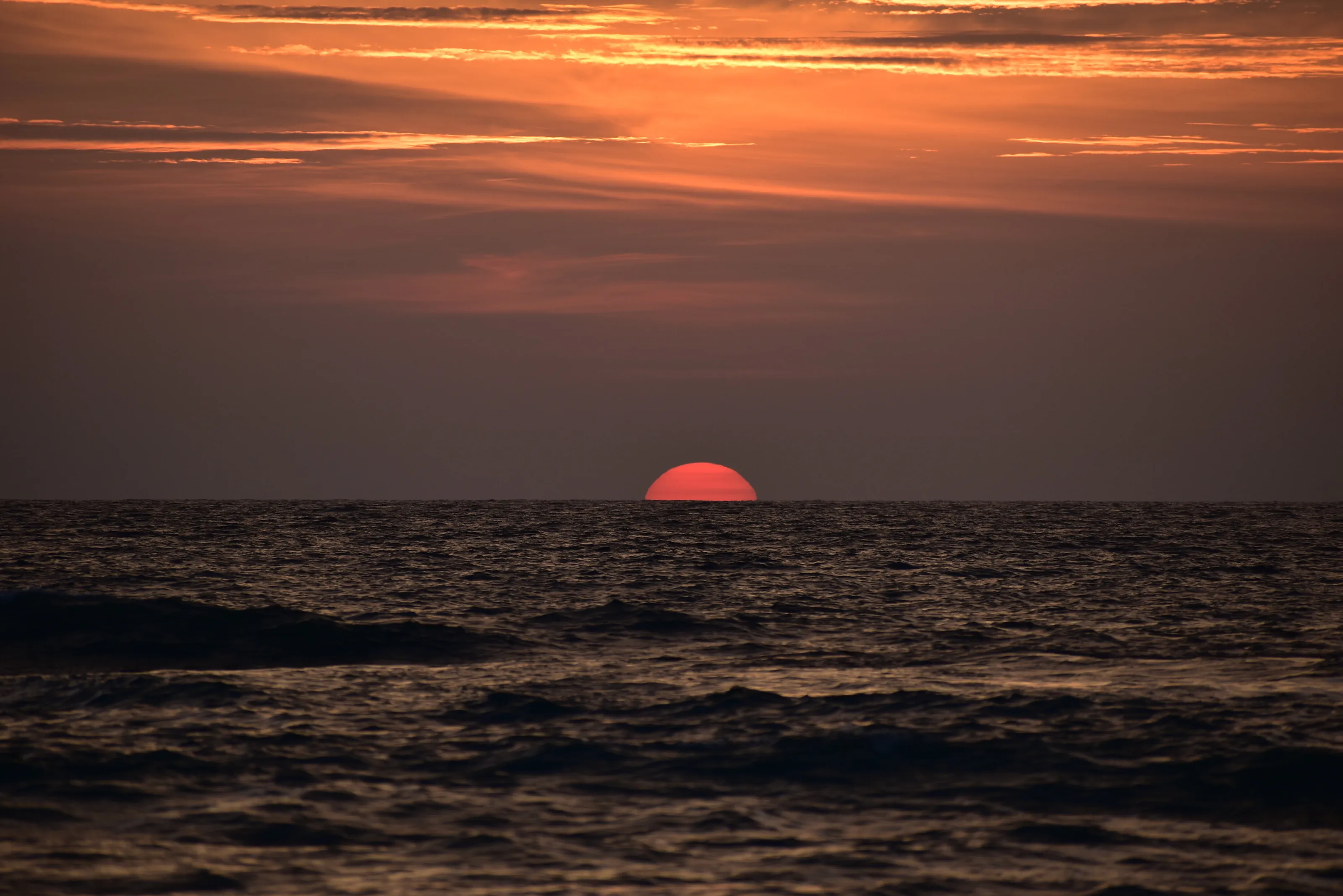 Sunrise at 5:30 in the morning
