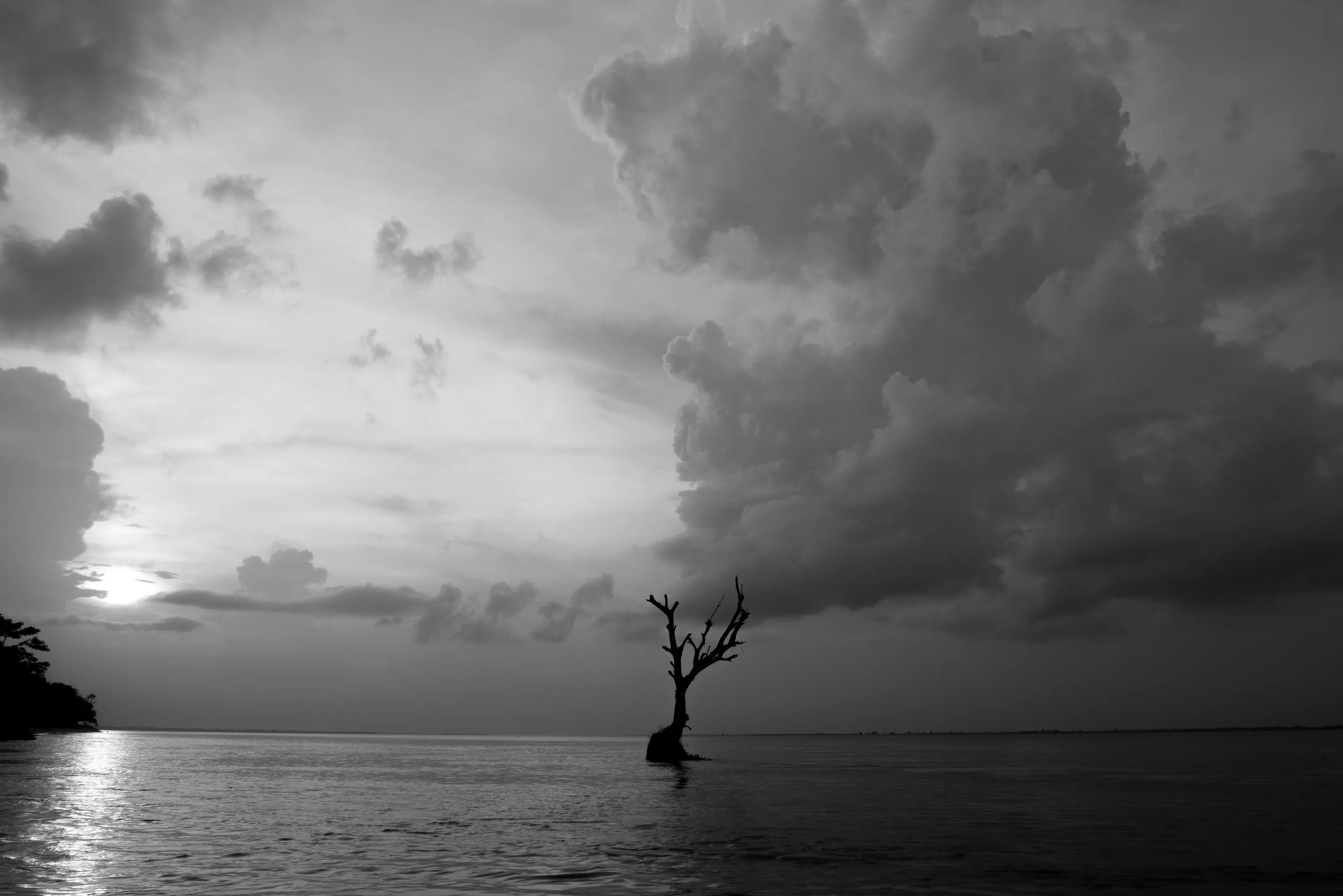 After the last light.