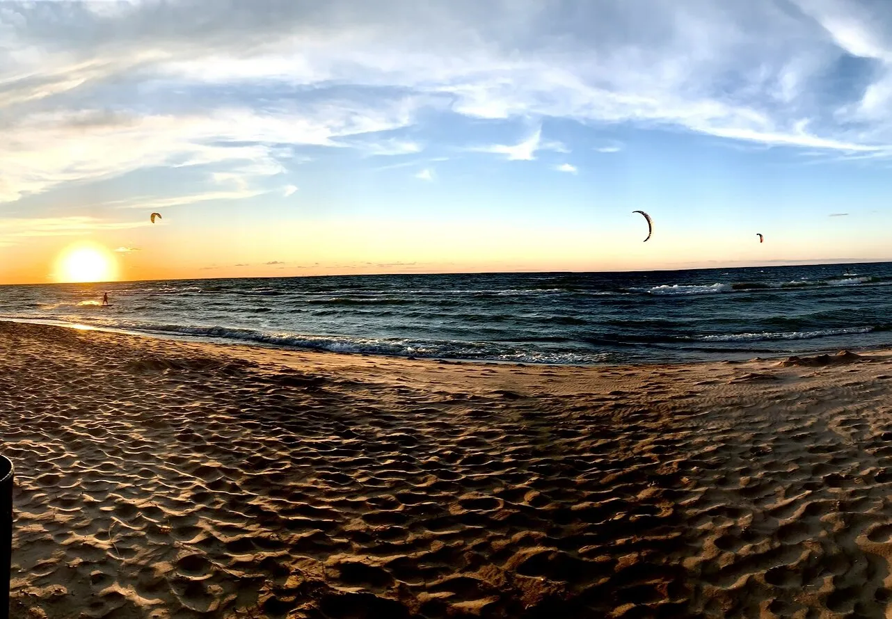 Panoramic of Lake Michigan