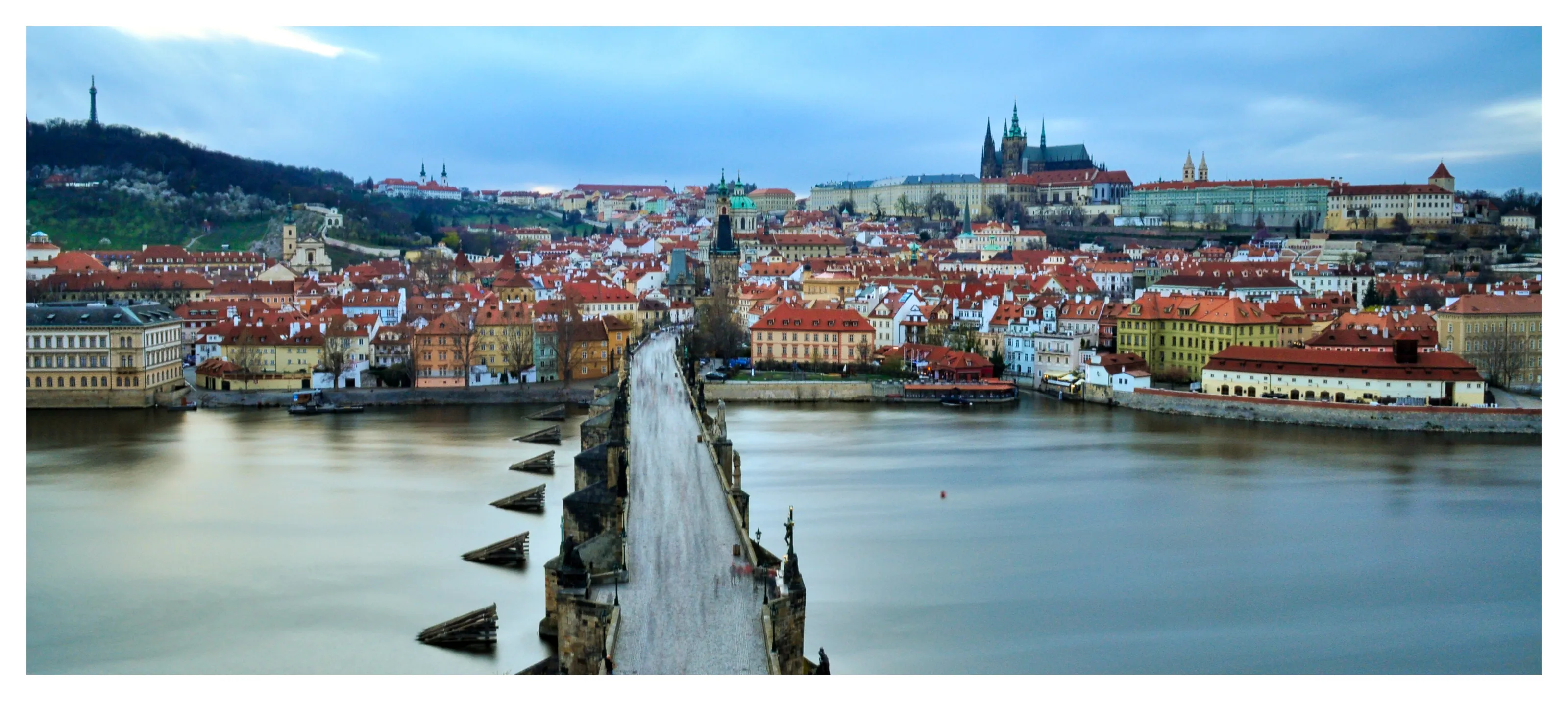 Charles Bridge at blue hour