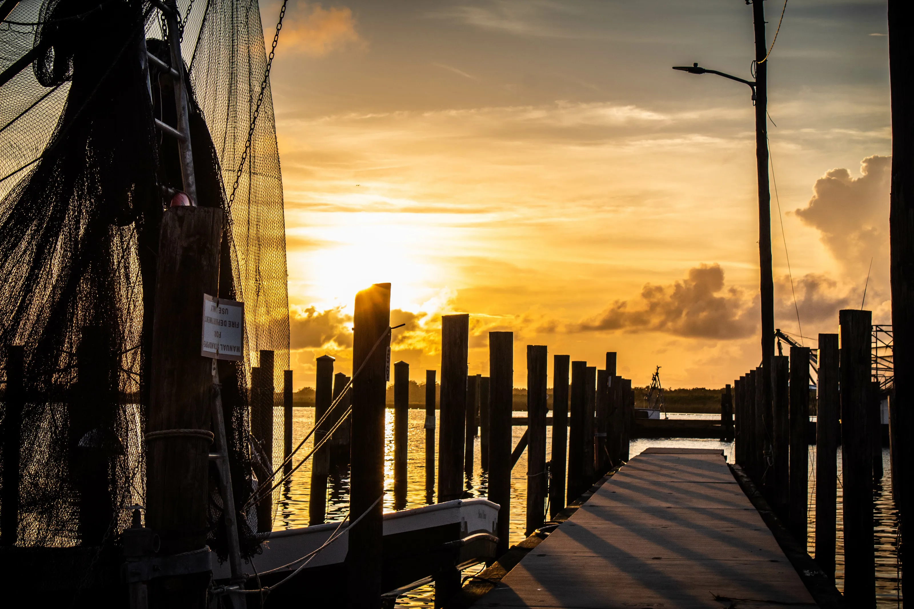 Sunset on the pier