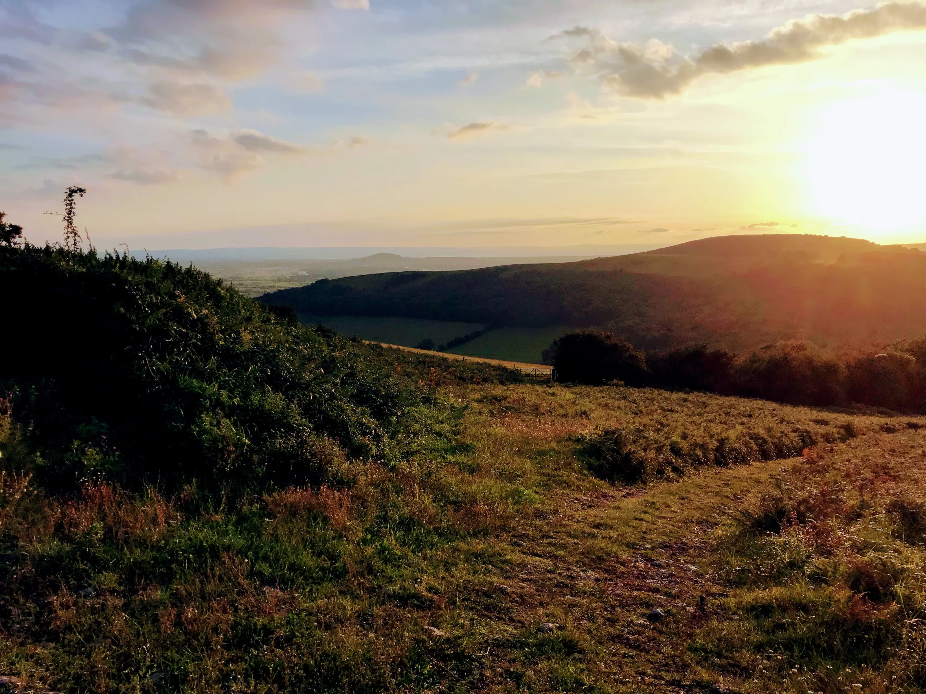Sunset from the Mendips