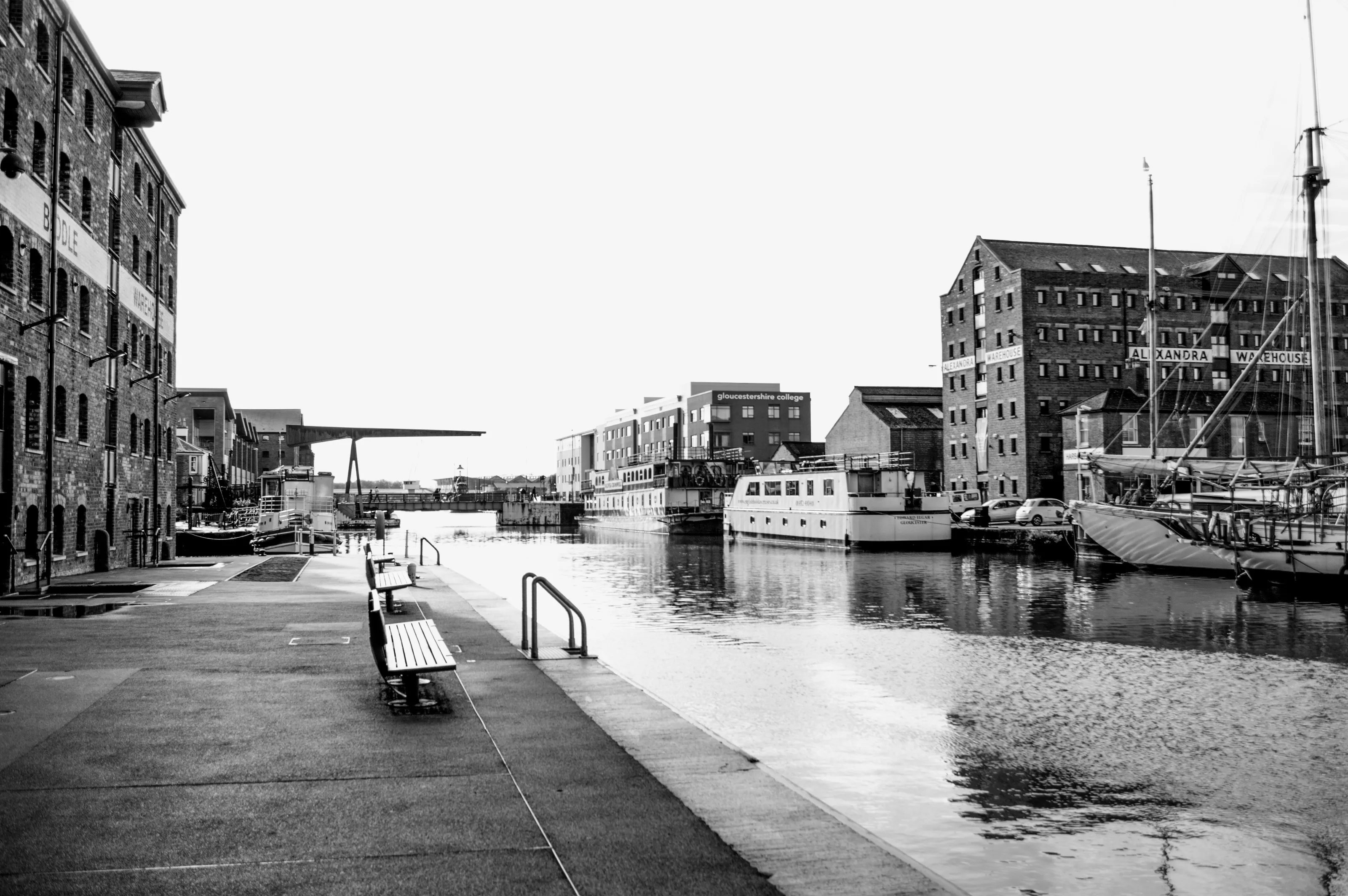 View along the Gloucester and Sharpness Canal