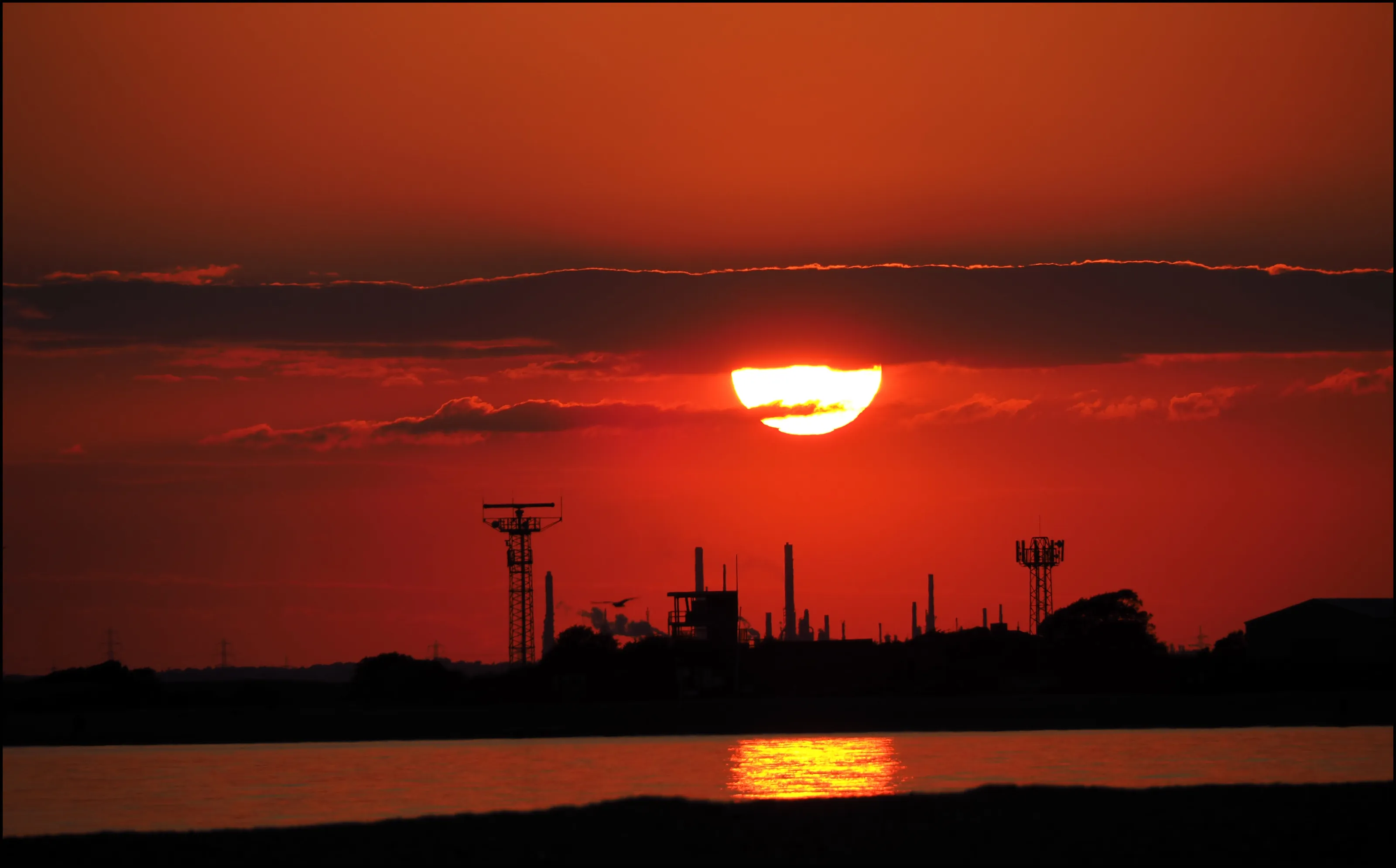 Tonights Sunset over the Solent (22nd April 22)