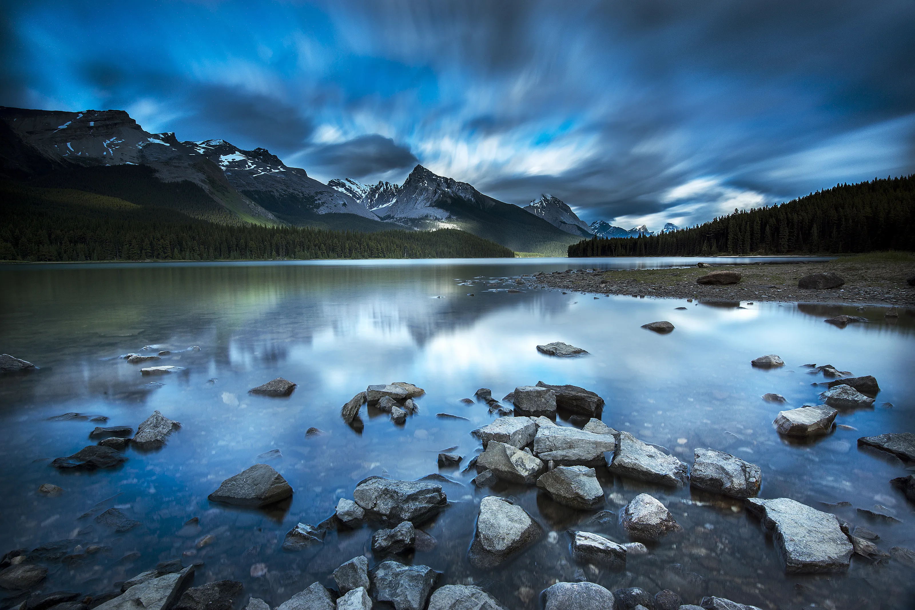 Lake Maligne in Jasper National Park, Canada