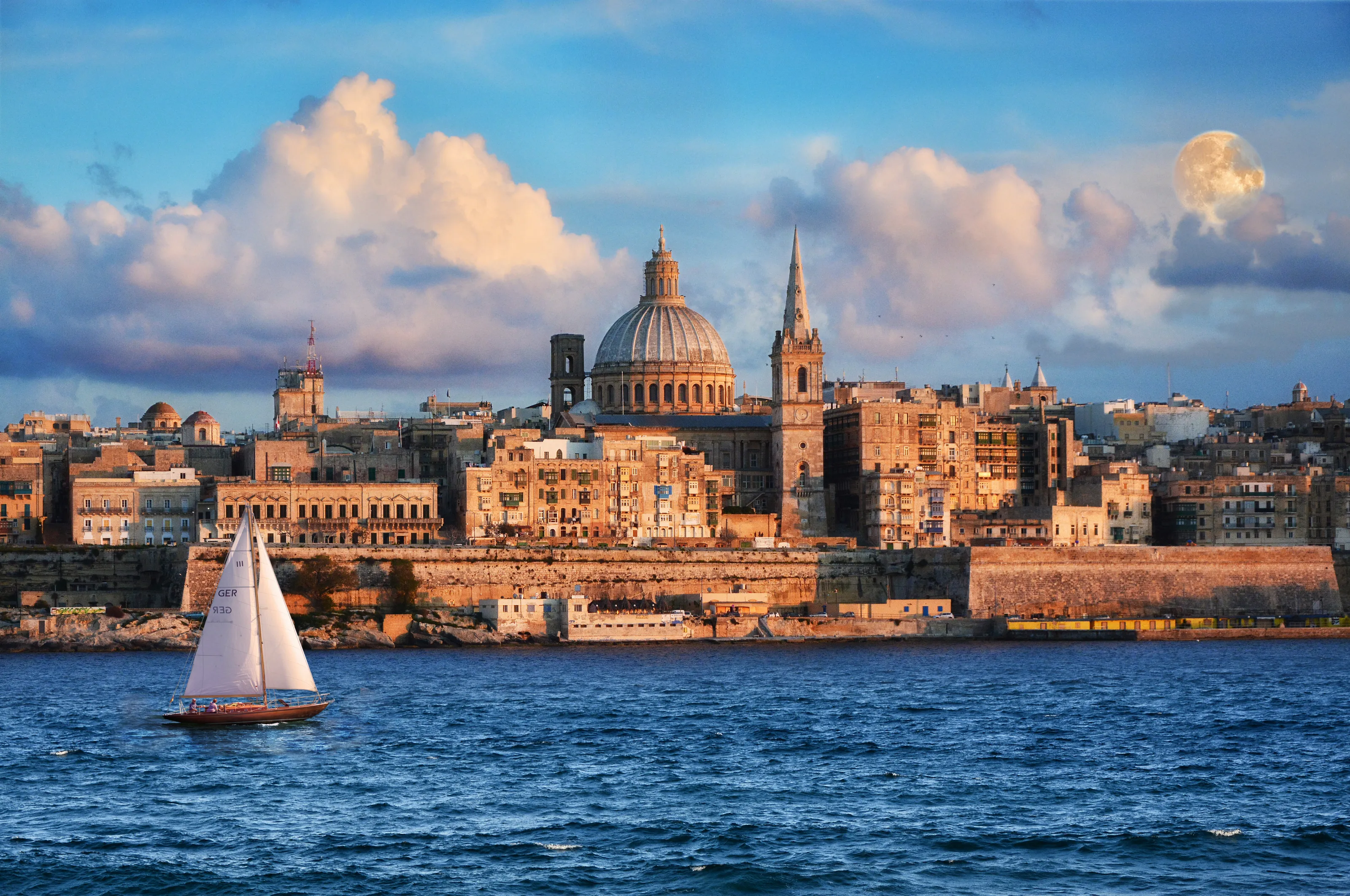 Valletta At Sunset