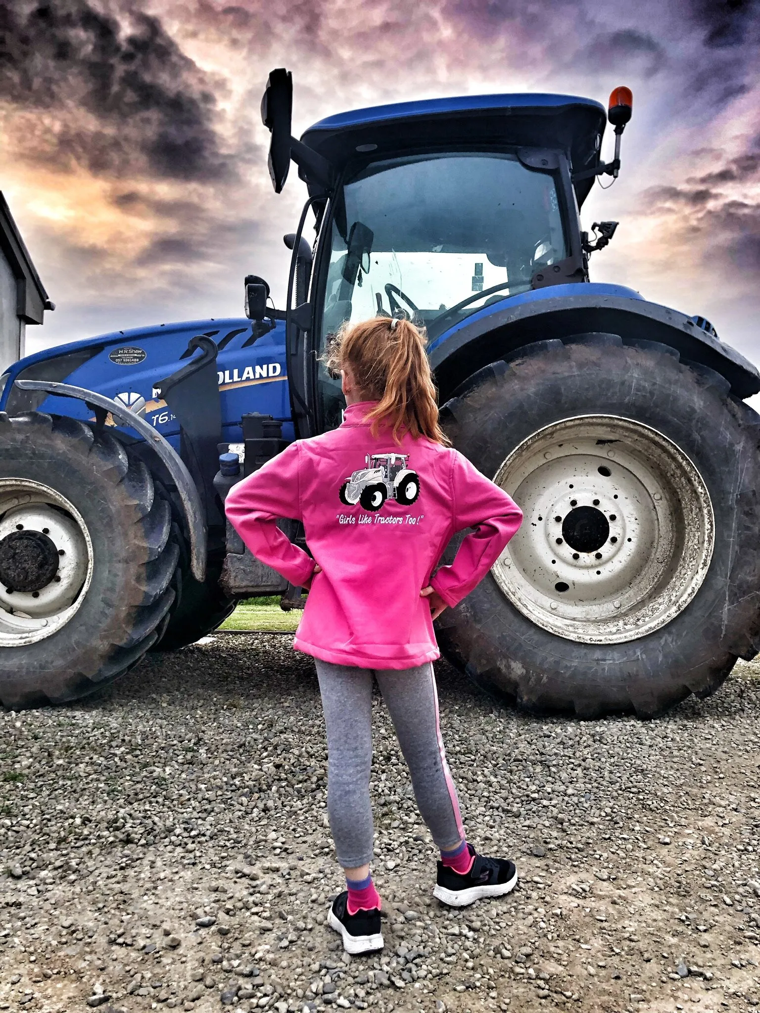 Girls like tractors too
