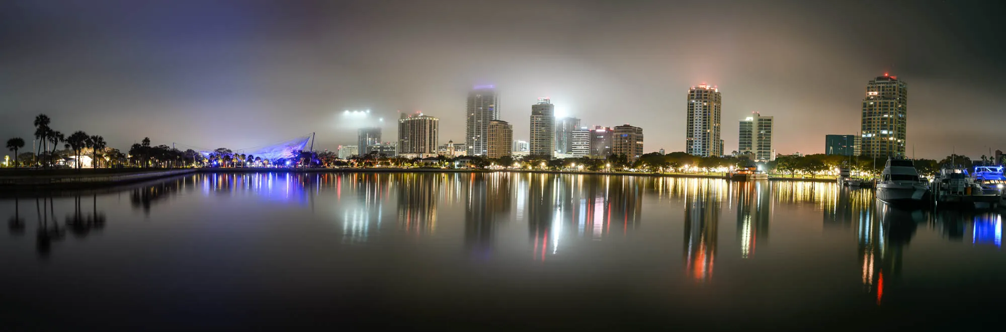 Pano of downtown St Petes, Florida