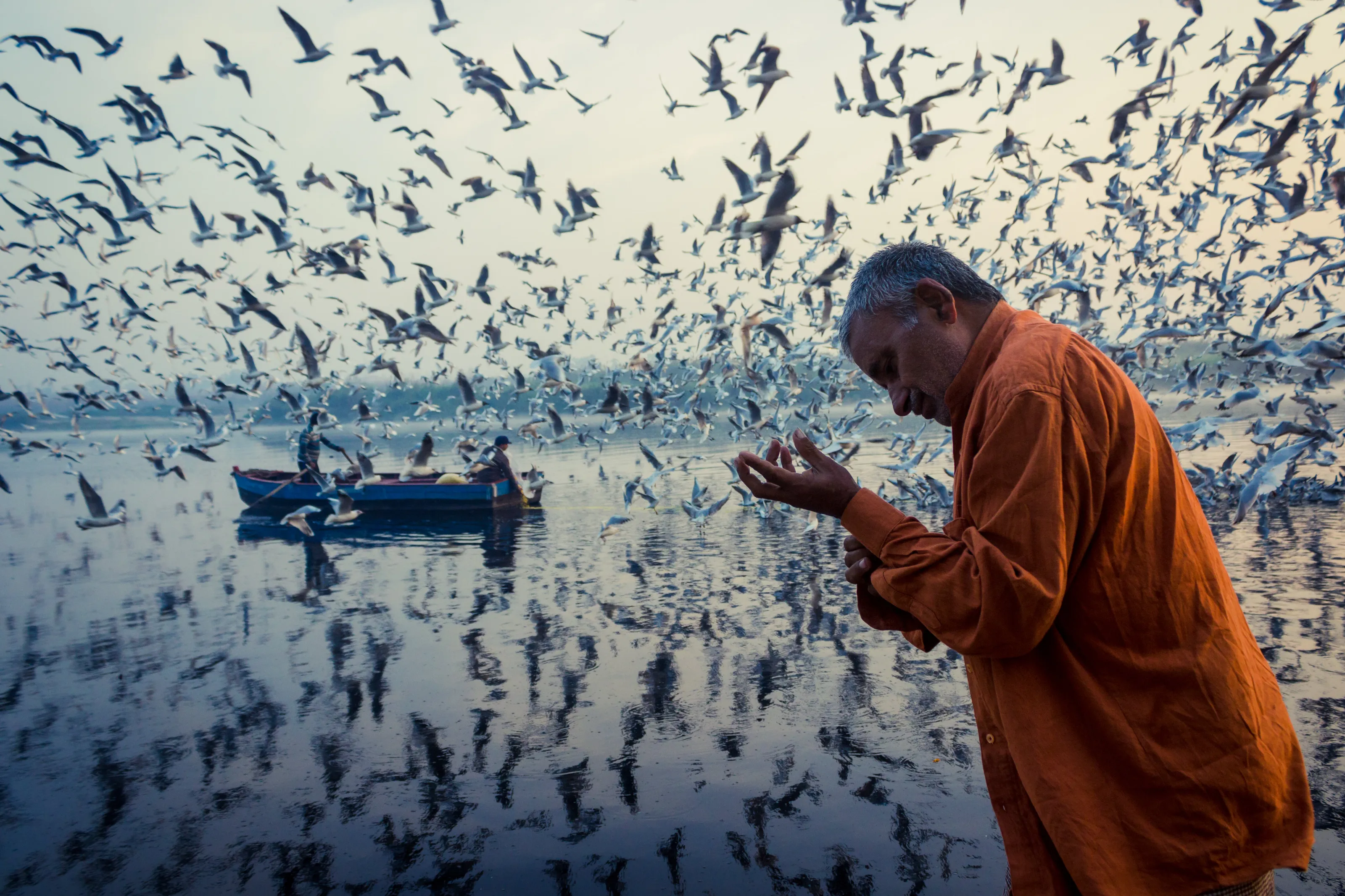 Morning over the Yamuna Ghats